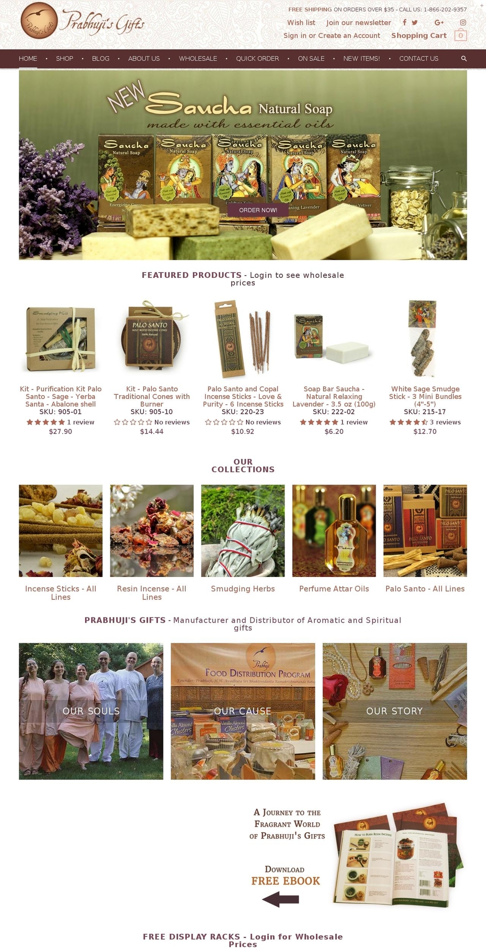 Customized Rt-material-v1-4 Shopify theme site example palo-santo.us