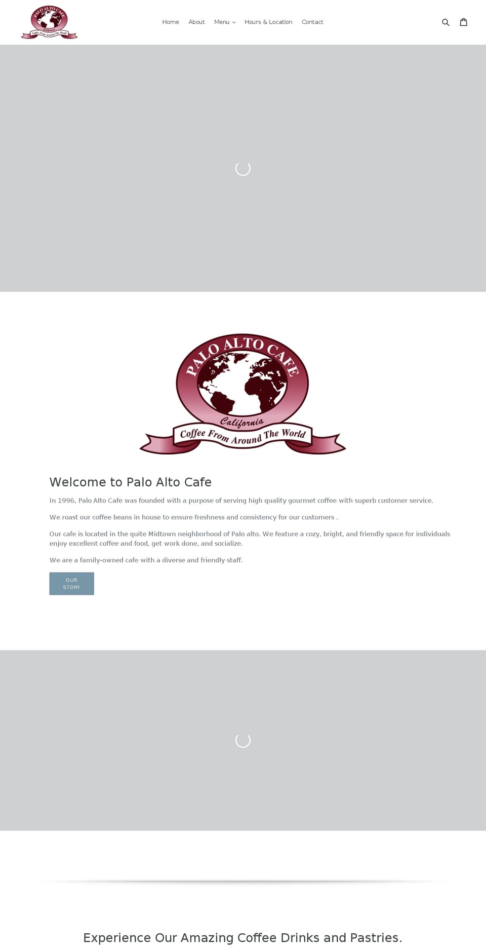 paloaltoroastingco.com shopify website screenshot