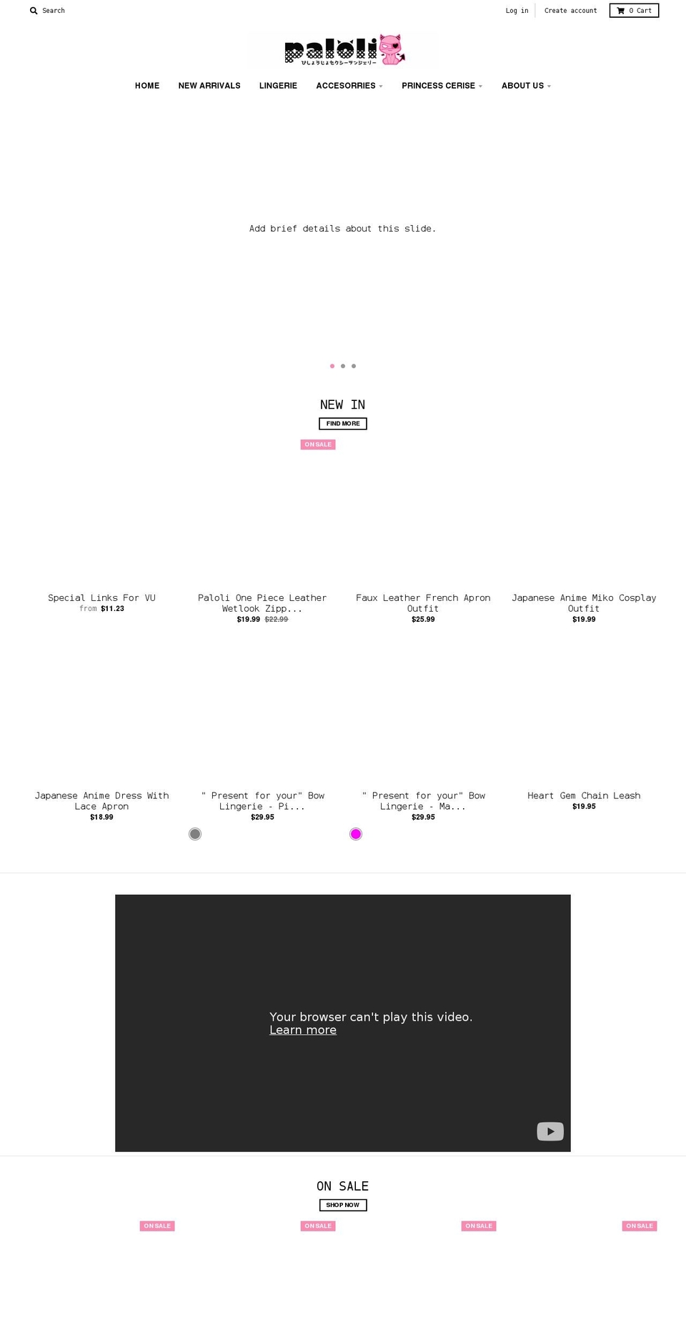 paloliworld.com shopify website screenshot