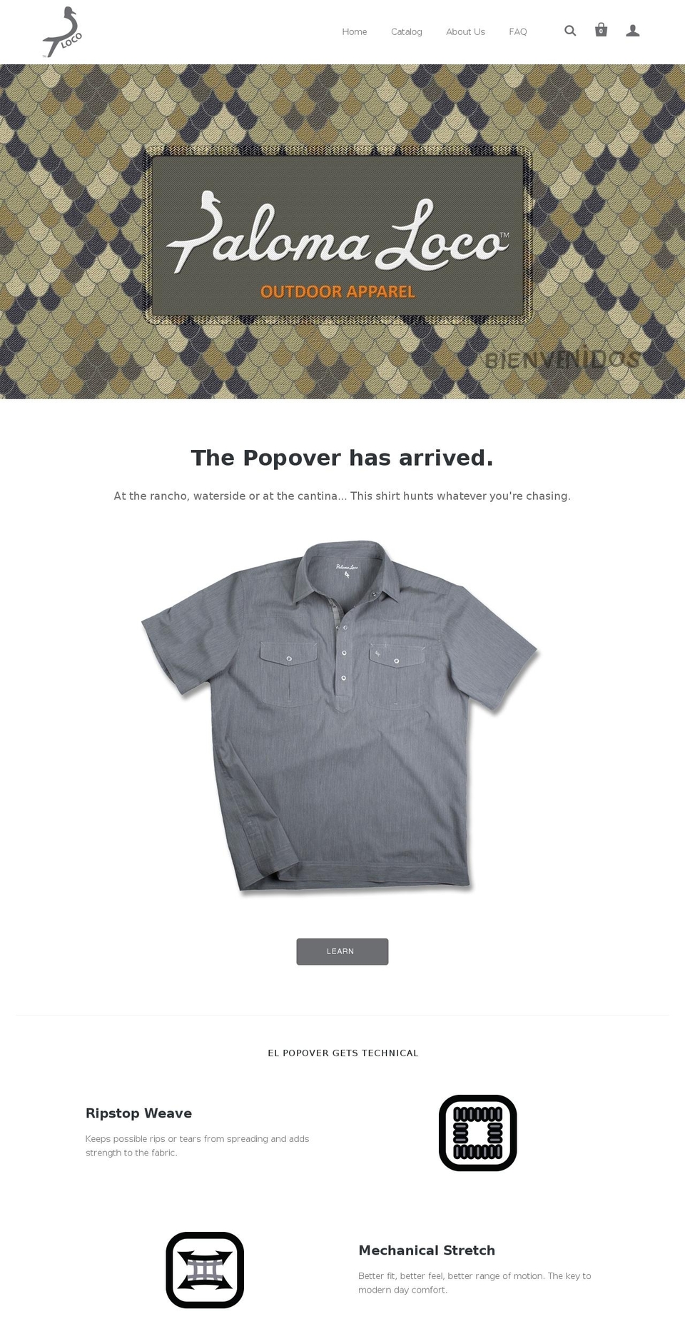 palomaflage.com shopify website screenshot
