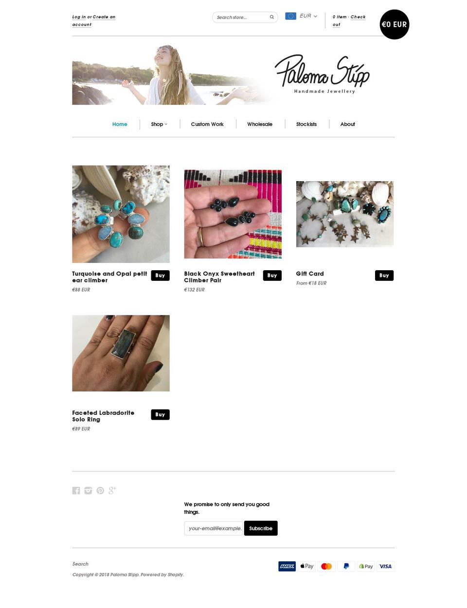 palomastipp.com shopify website screenshot