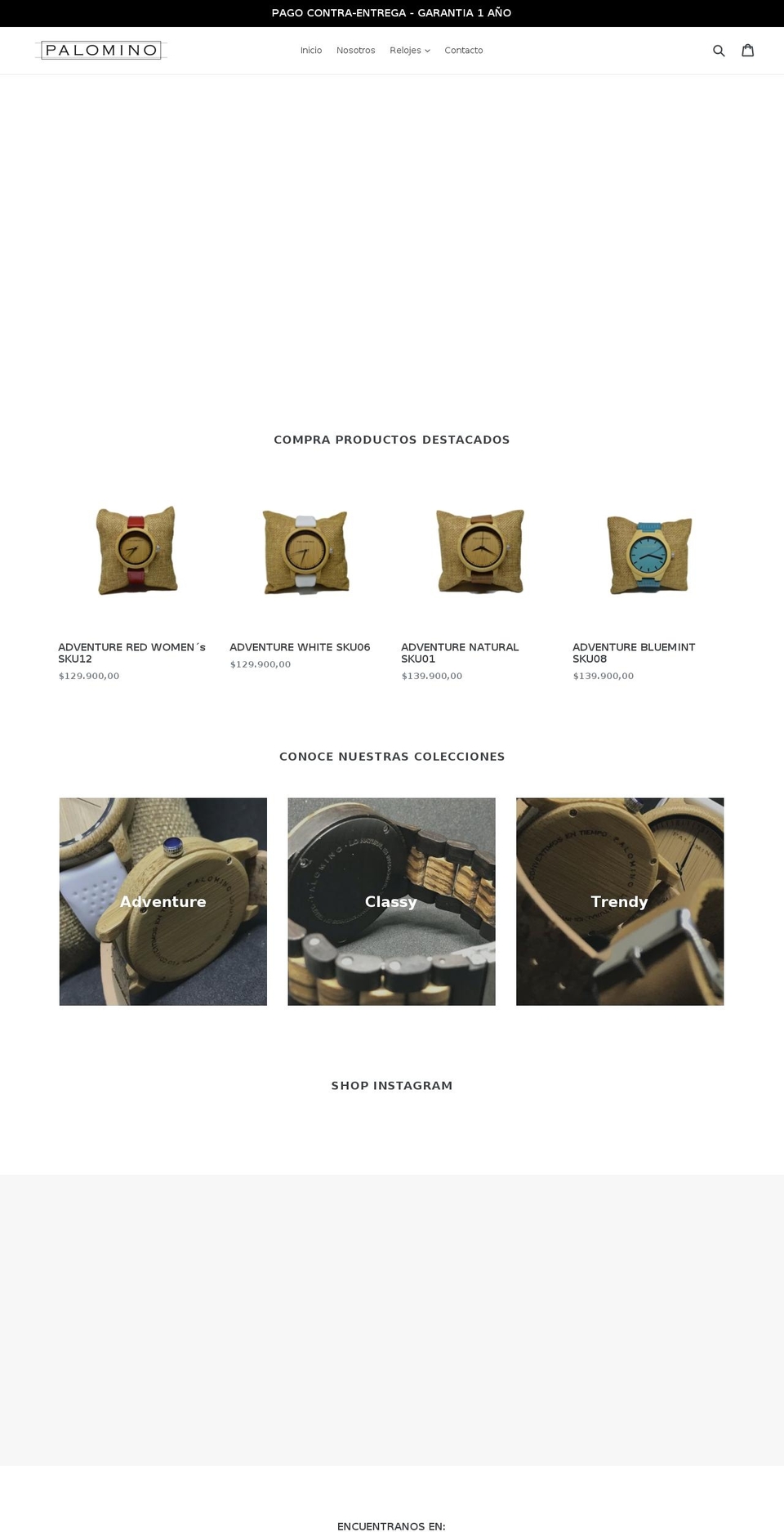 palominostore.com — Shopify storefront screenshot