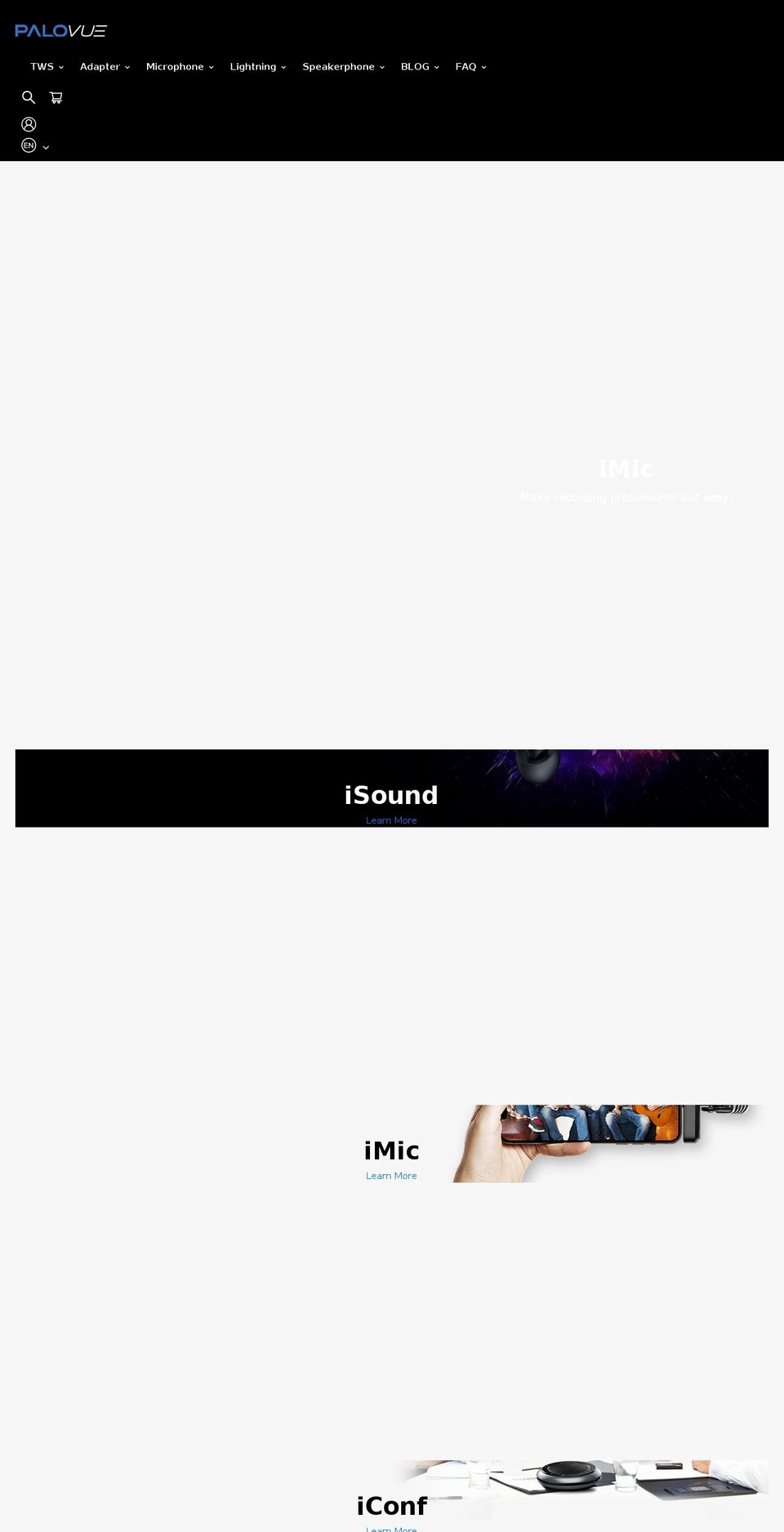 palovue.com shopify website screenshot
