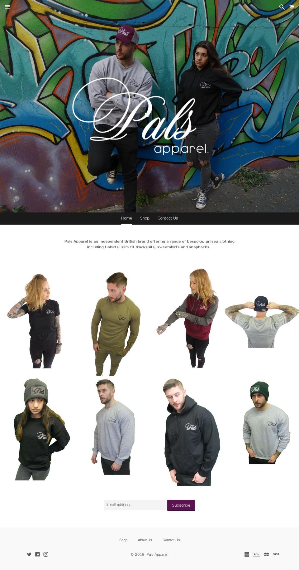 pals-apparel.com — Shopify storefront screenshot