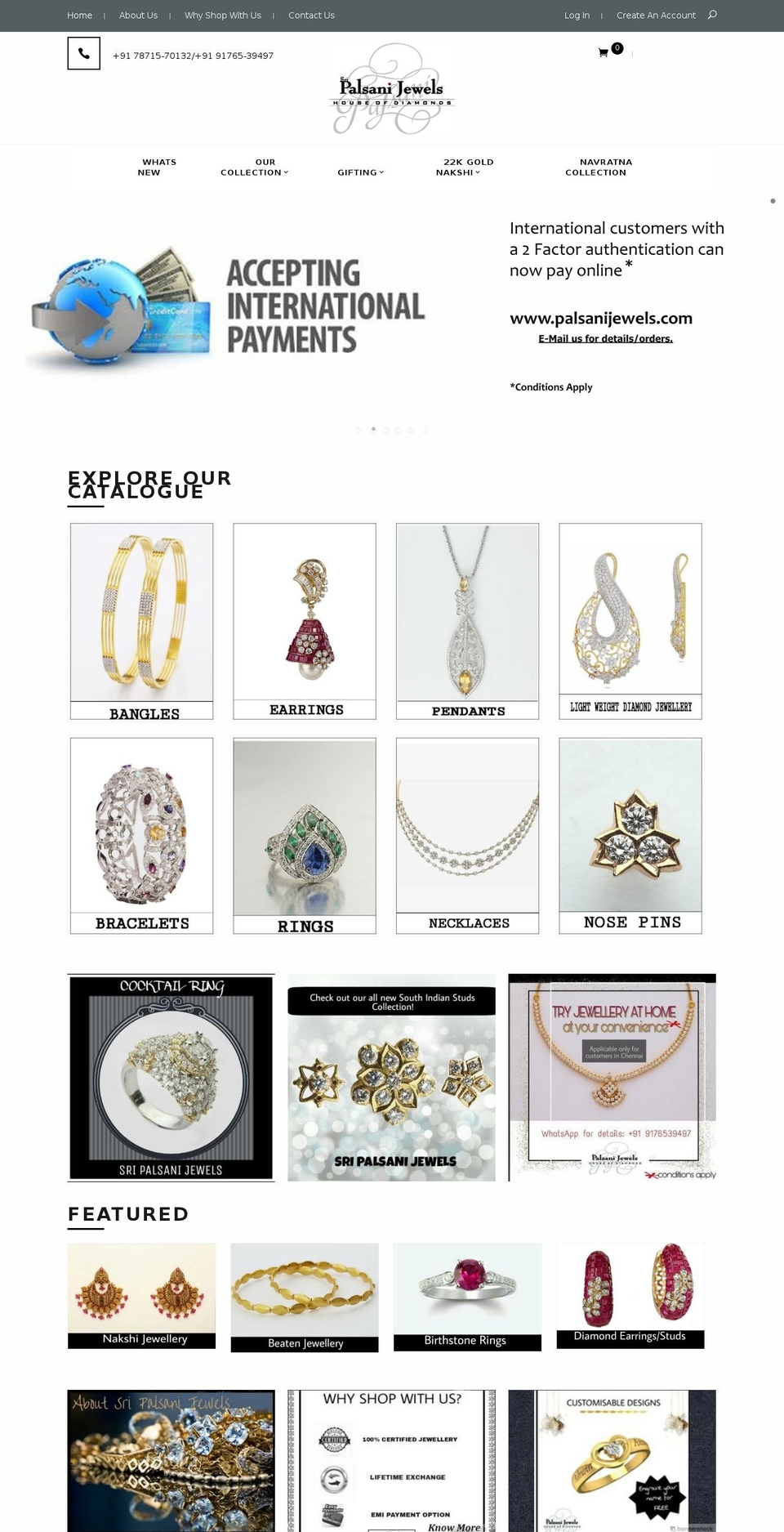 deshop Shopify theme site example palsanijewels.co.in