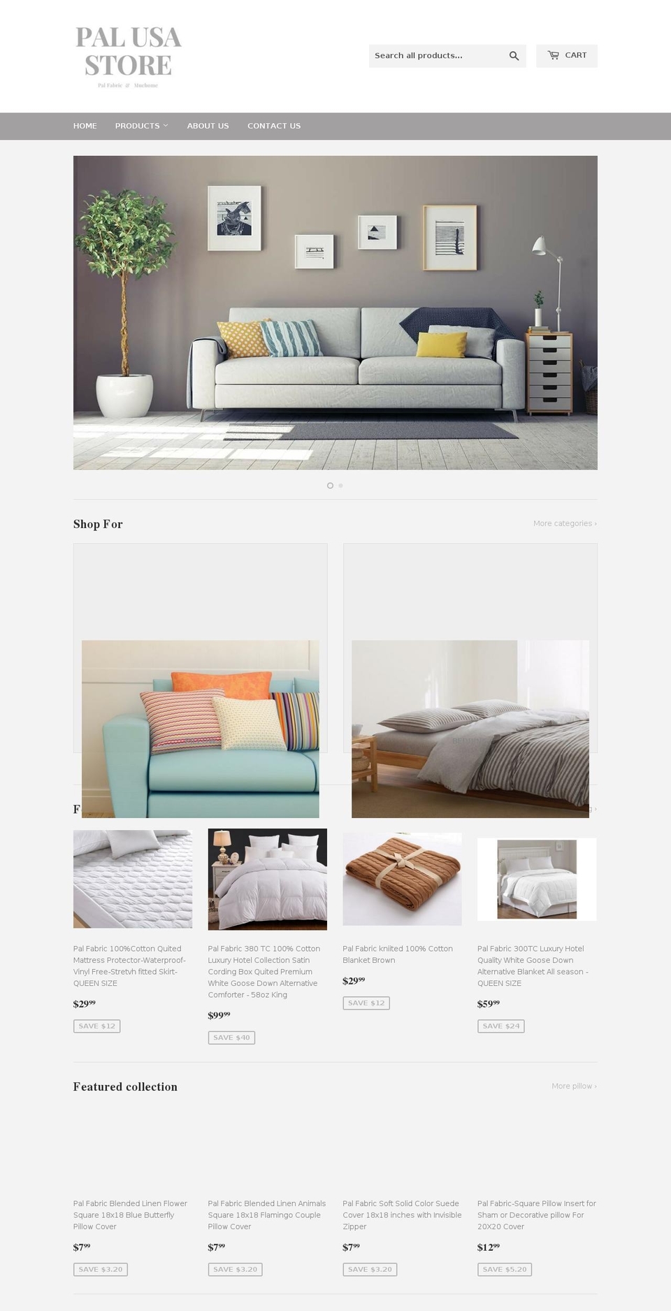 palusastore.com — Shopify storefront screenshot