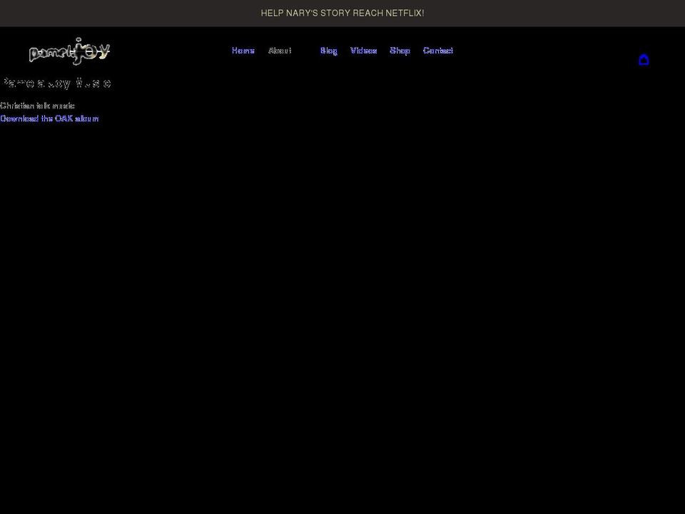 pamelajoymusic.com shopify website screenshot