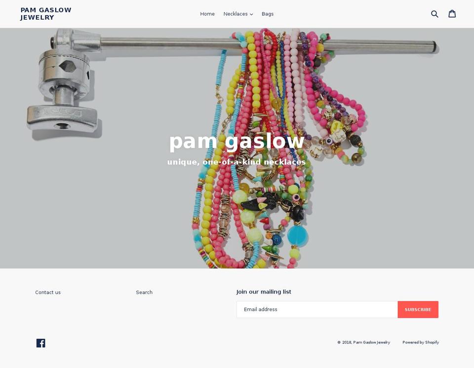 pamgaslow.com — Shopify storefront screenshot