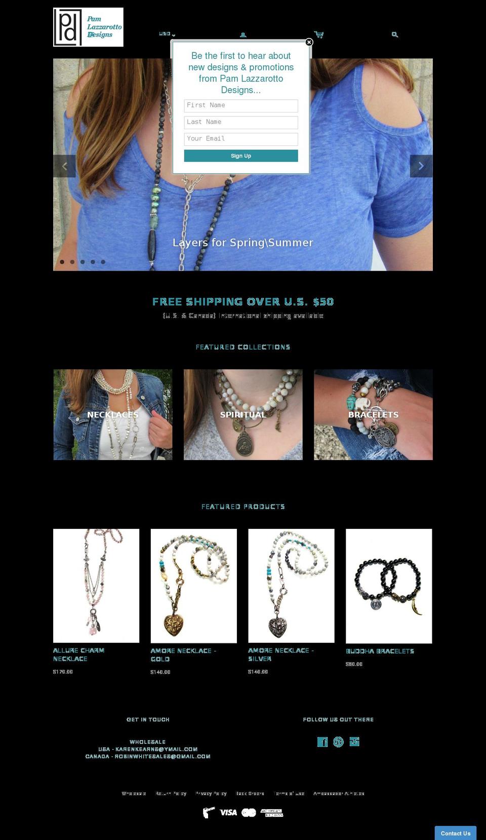 PLD Theme 1.5.3 Shopify theme site example pamlazzarottodesigns.com
