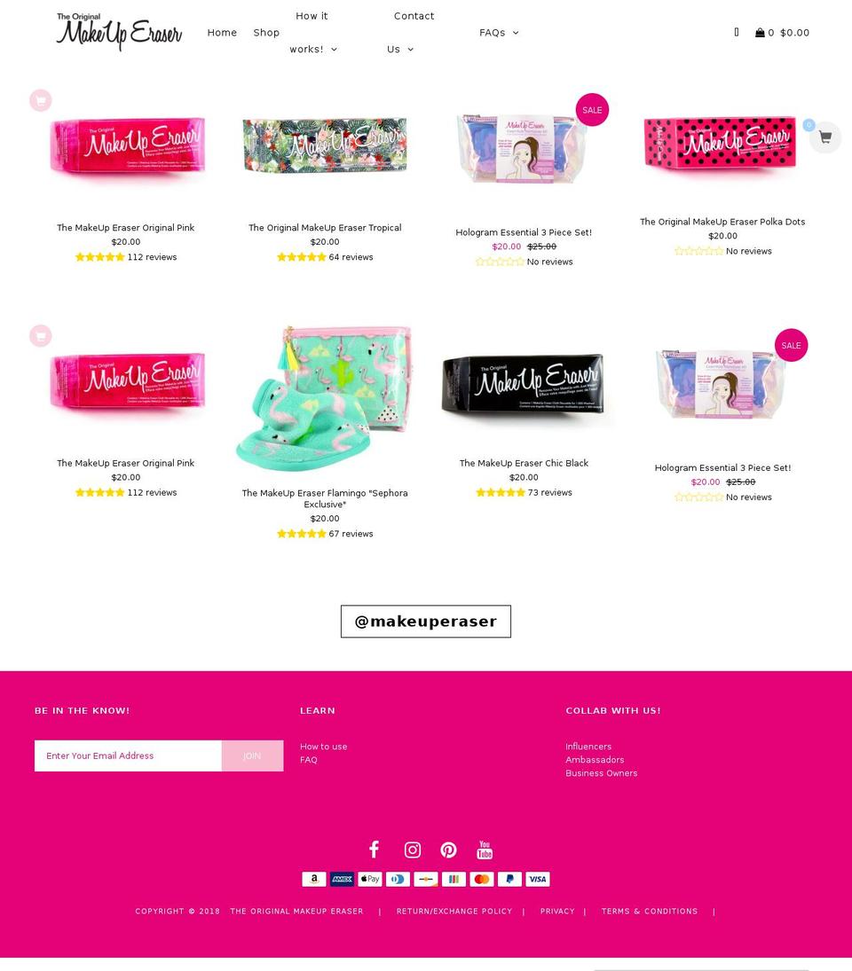 pampermyface.com shopify website screenshot