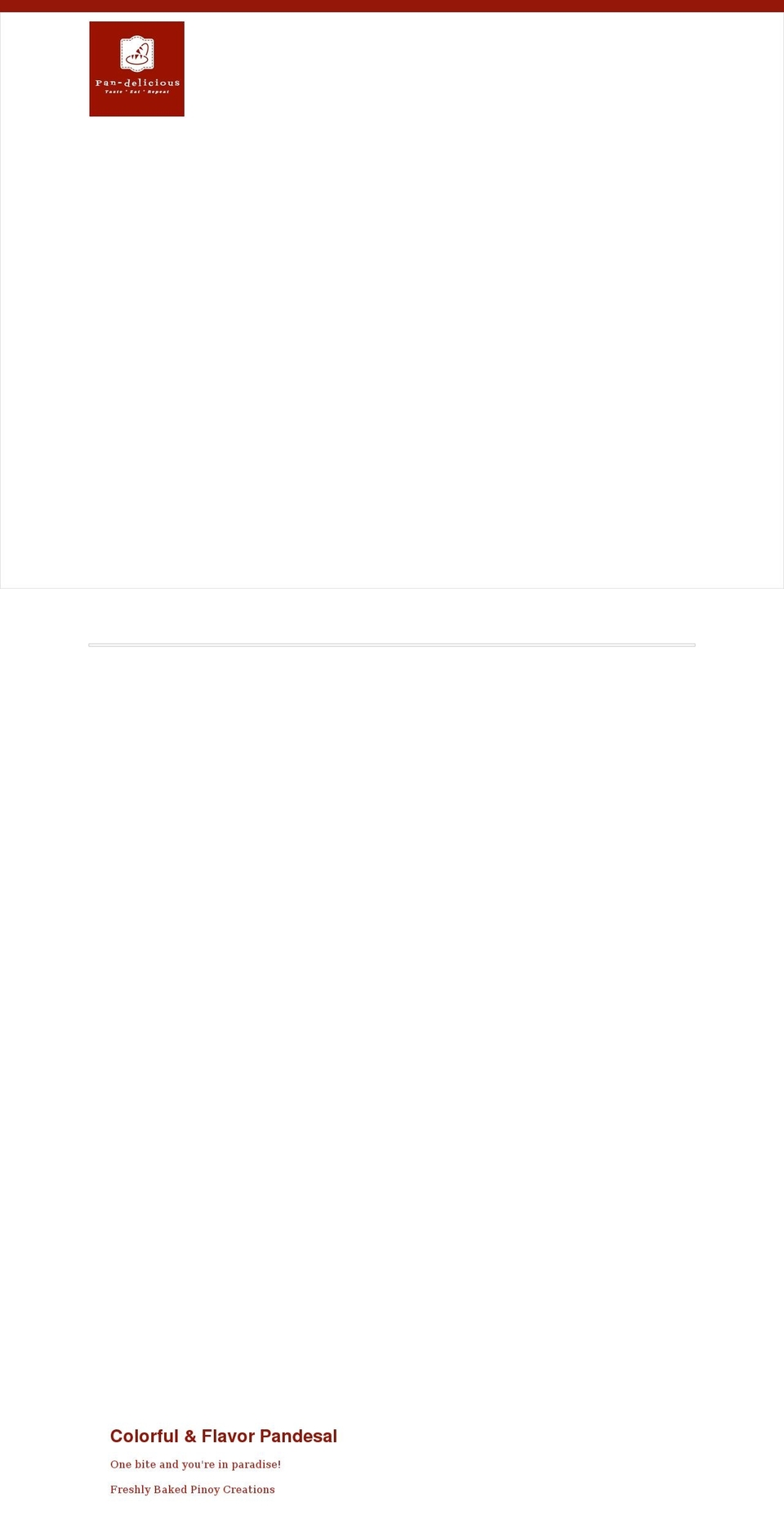 pan-delicious.com shopify website screenshot