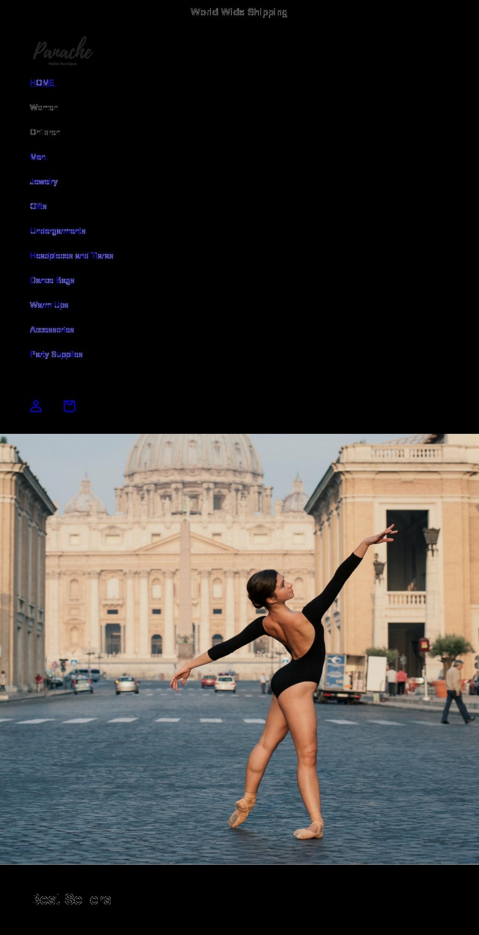 panacheballetboutique.com — Shopify storefront screenshot