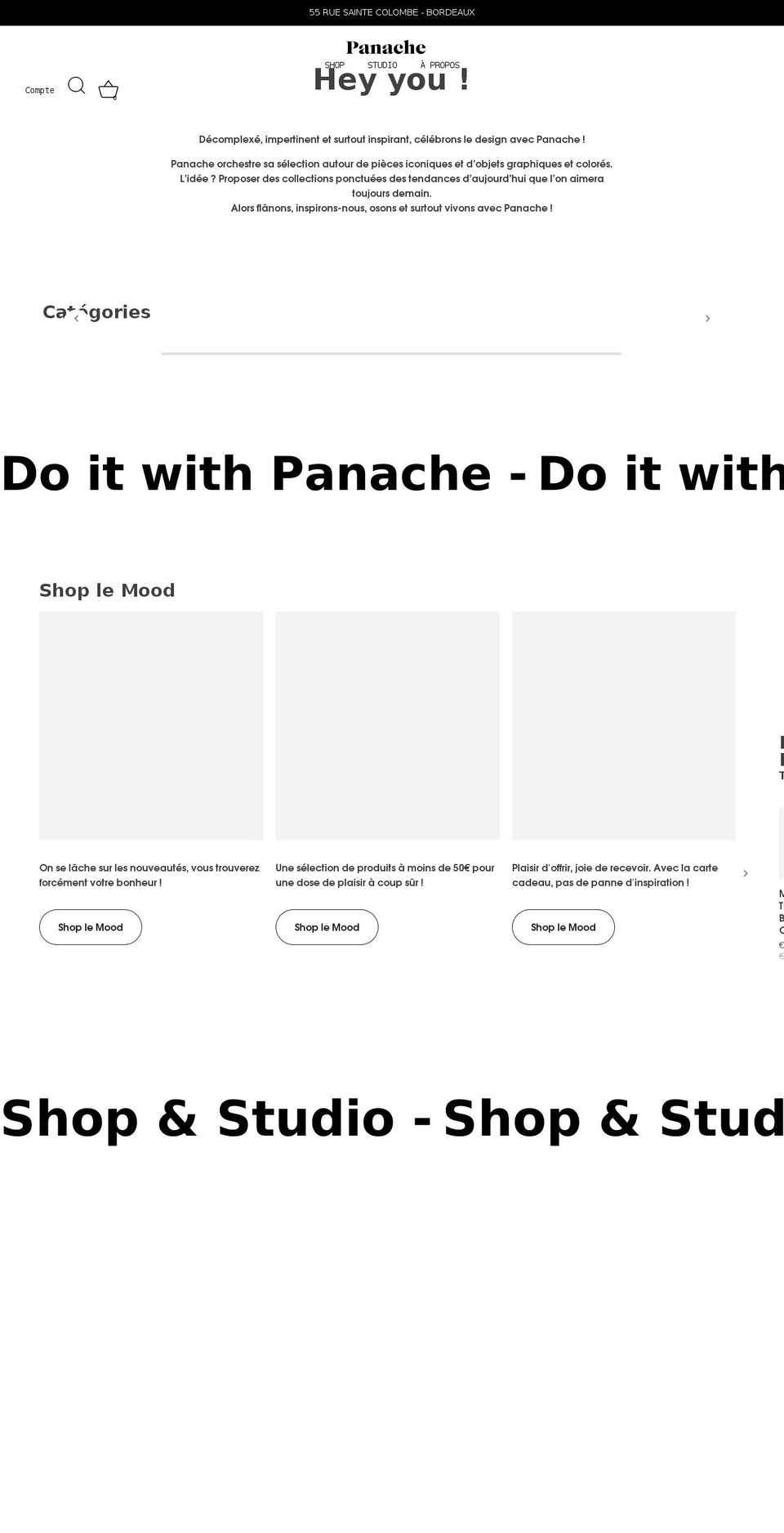 panachebordeaux.com shopify website screenshot