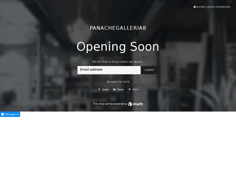 panachegalleria.com shopify website screenshot