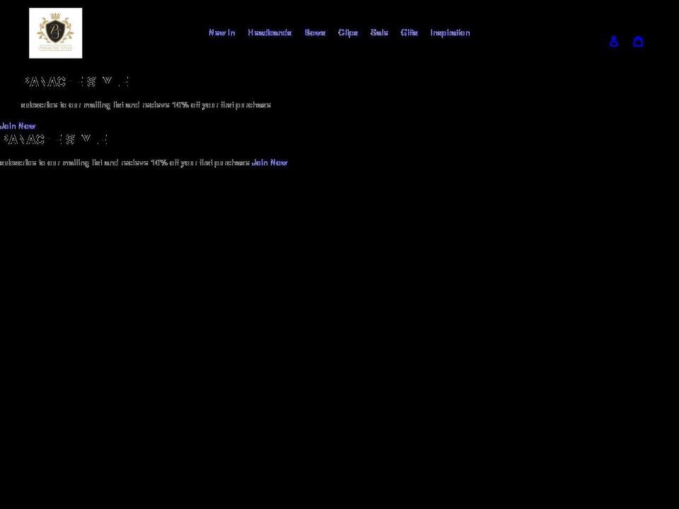 panachestyle.com.au shopify website screenshot