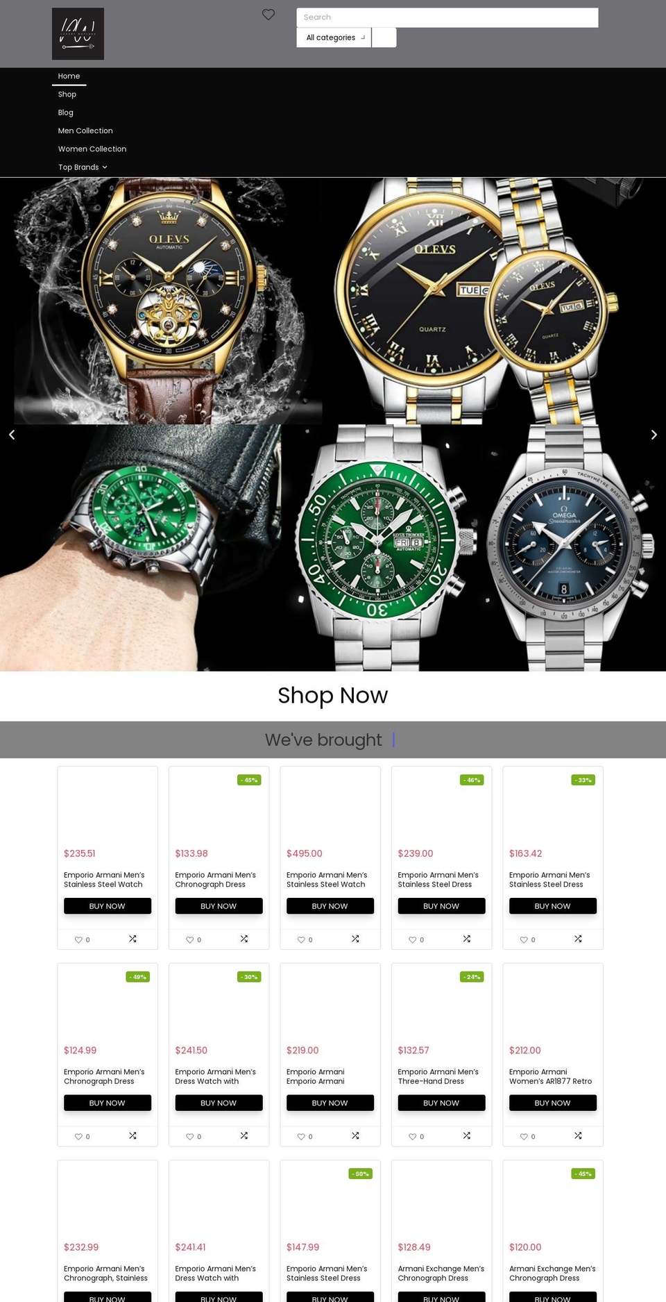 panachewatches.com — Shopify storefront screenshot