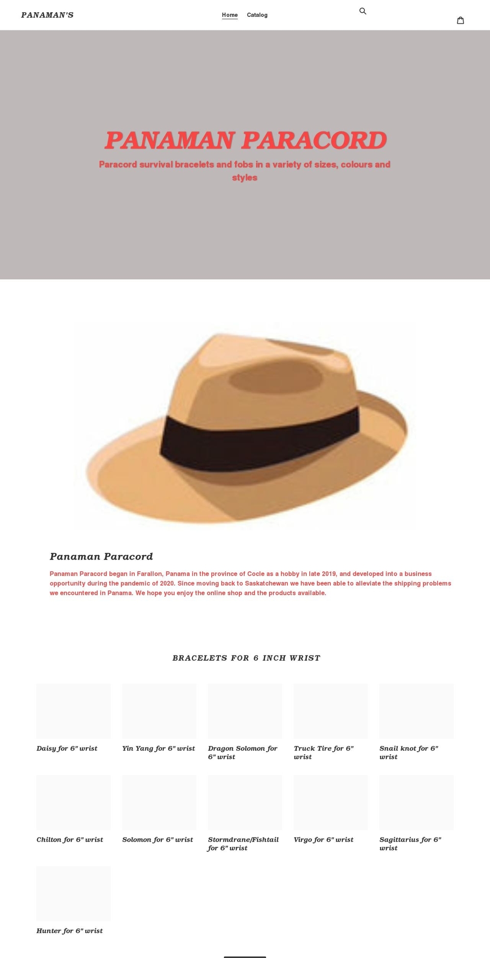 panacord.com shopify website screenshot