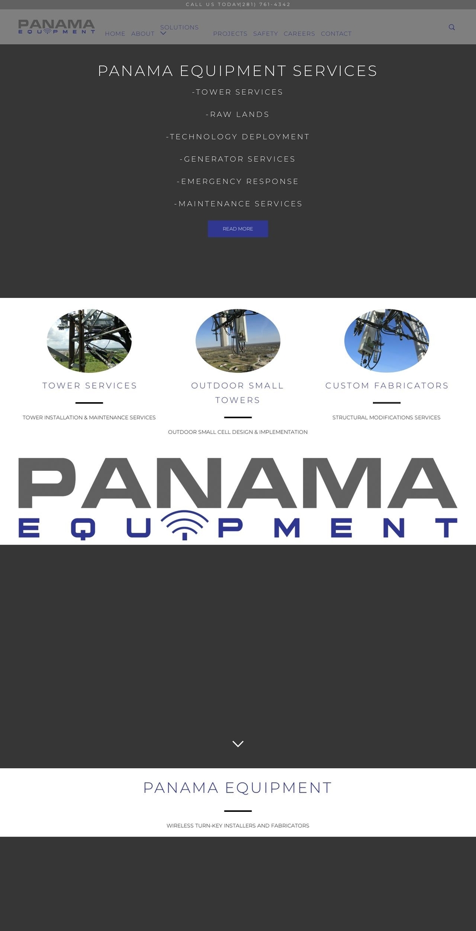 panamaequipment.com shopify website screenshot