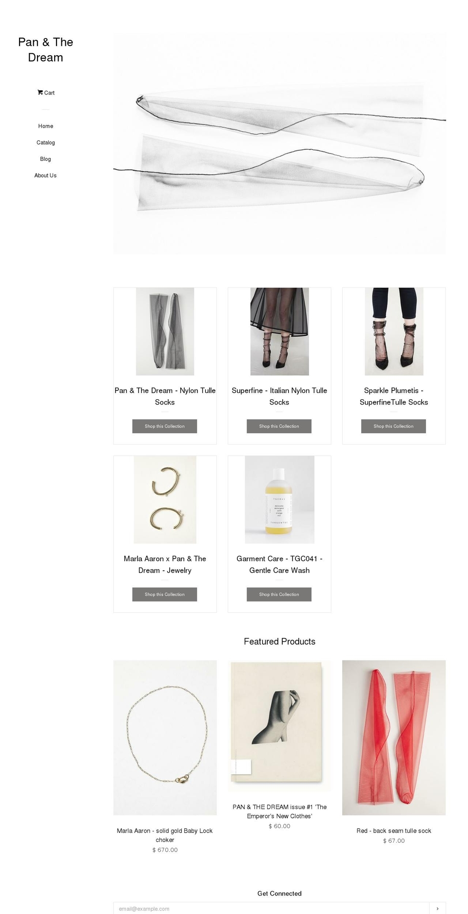 Baseline Shopify theme site example panandthedream.com
