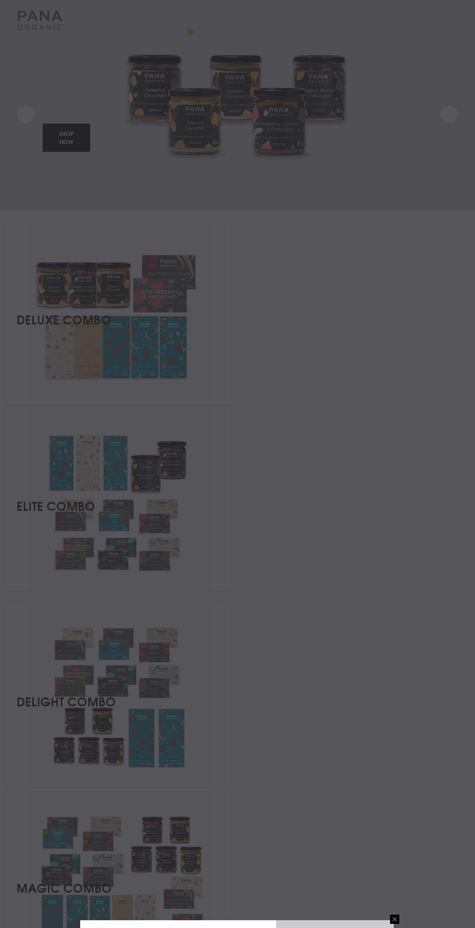 panaorganicus.com shopify website screenshot