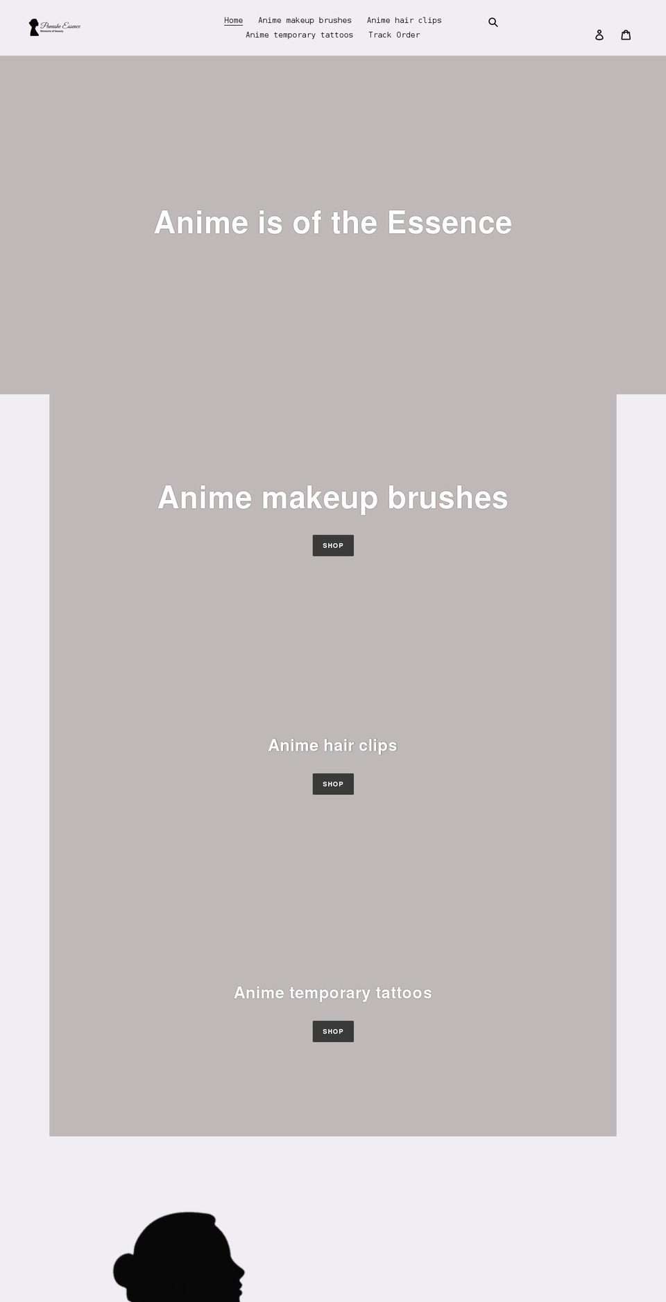 panashe-essence.com shopify website screenshot