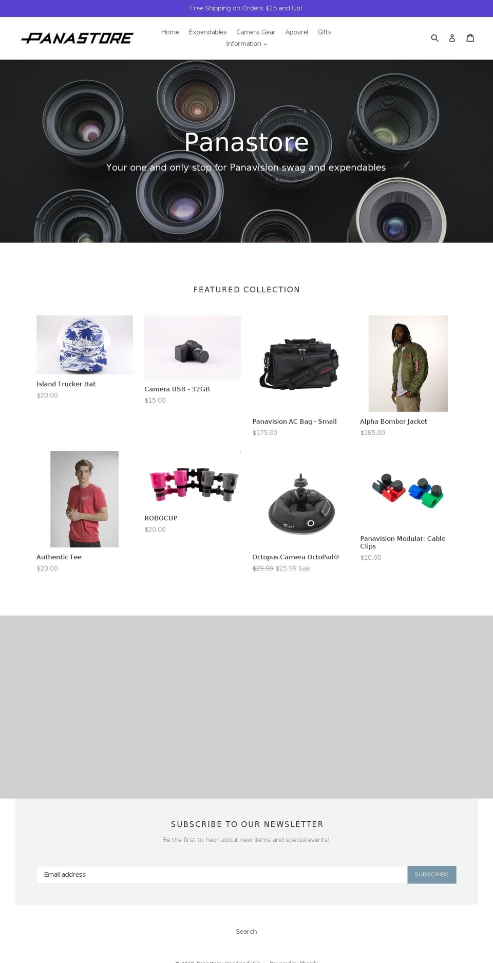 panastore.org shopify website screenshot