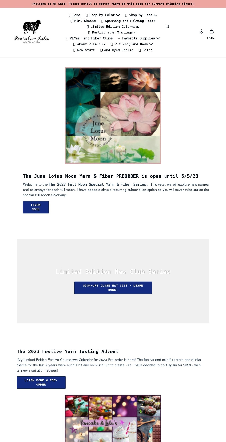 pancakeandlulu.com shopify website screenshot