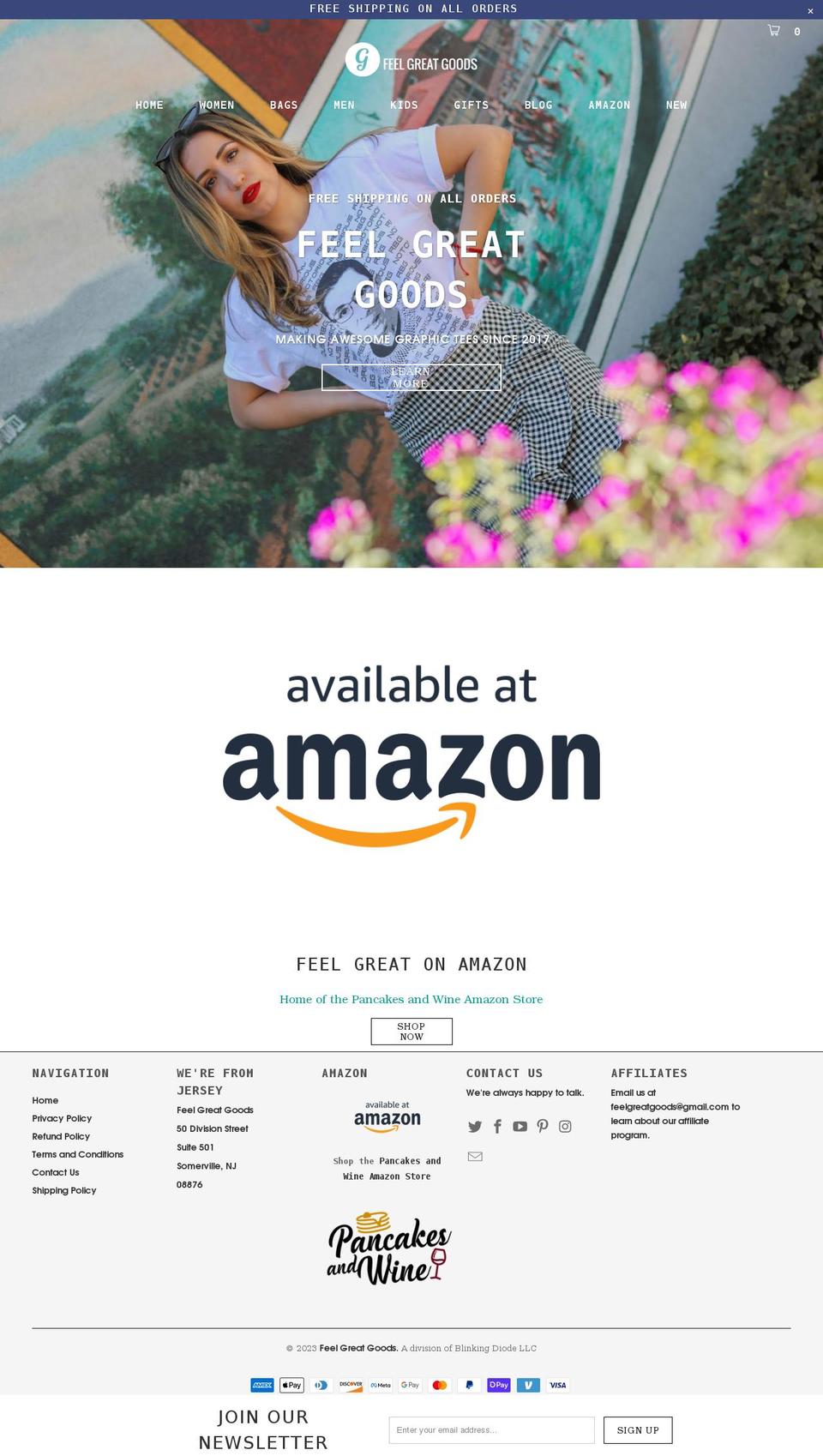 pancakesandwine.com shopify website screenshot