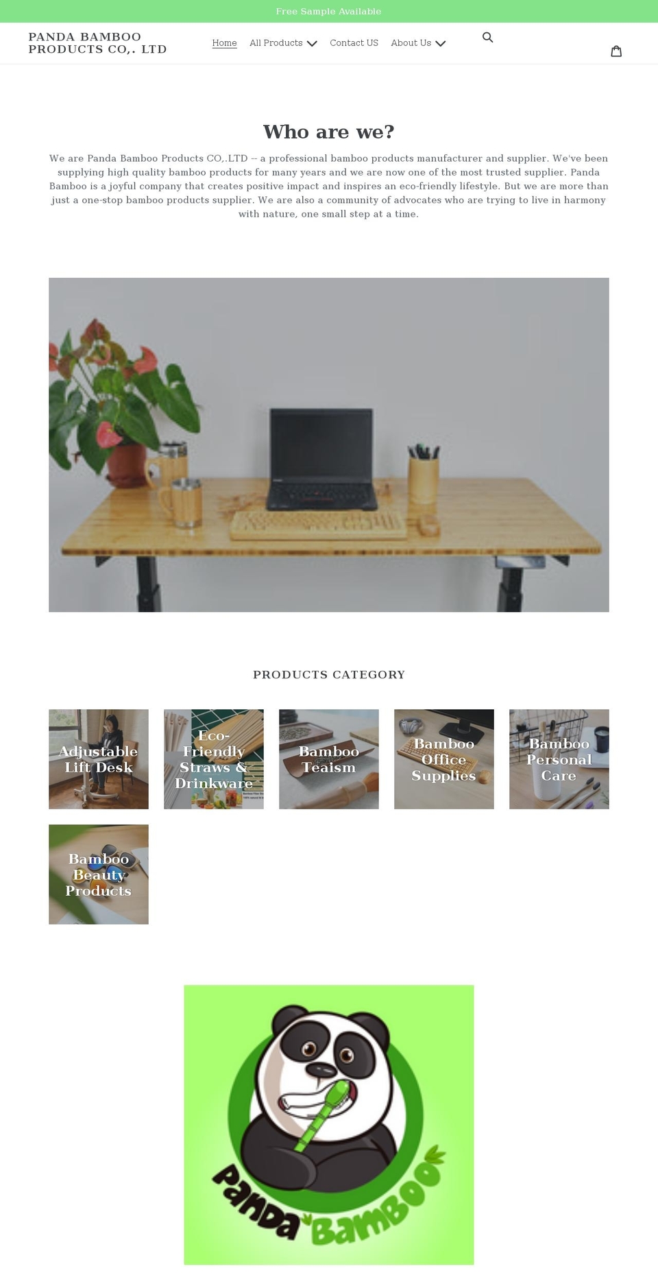 pandabamboo.com shopify website screenshot