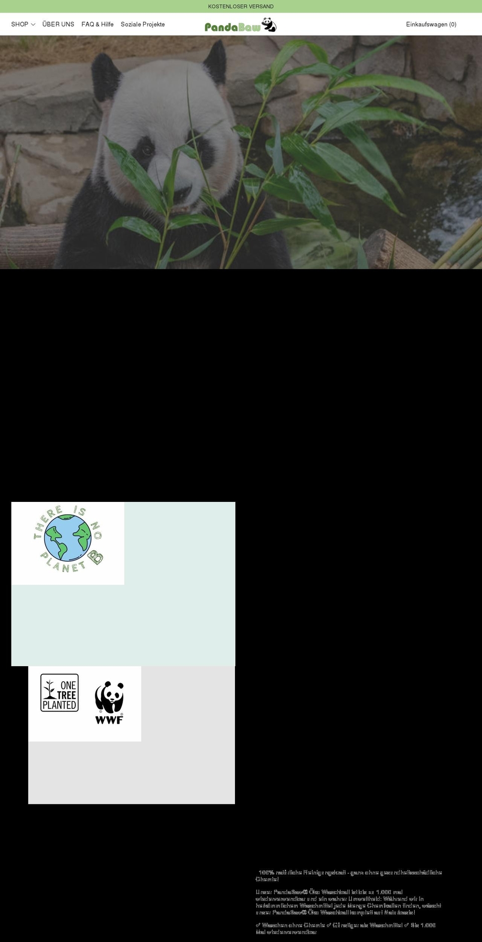 pandabaw.com shopify website screenshot