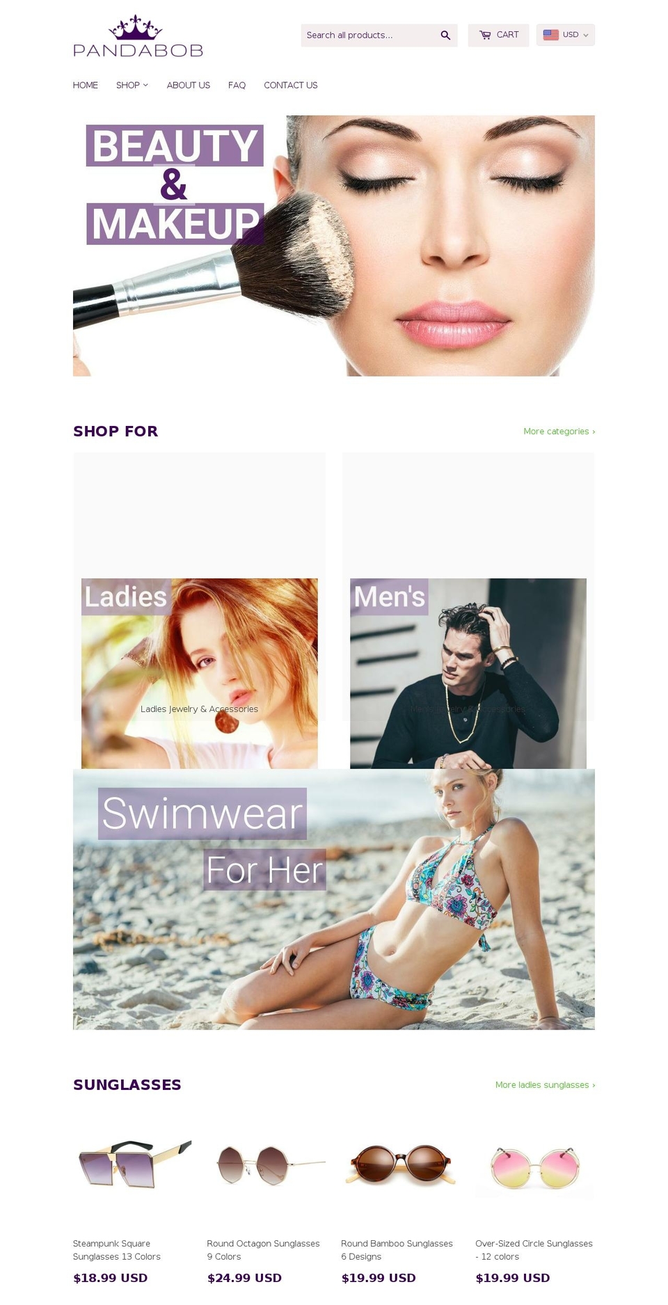 pandabob.com — Shopify storefront screenshot