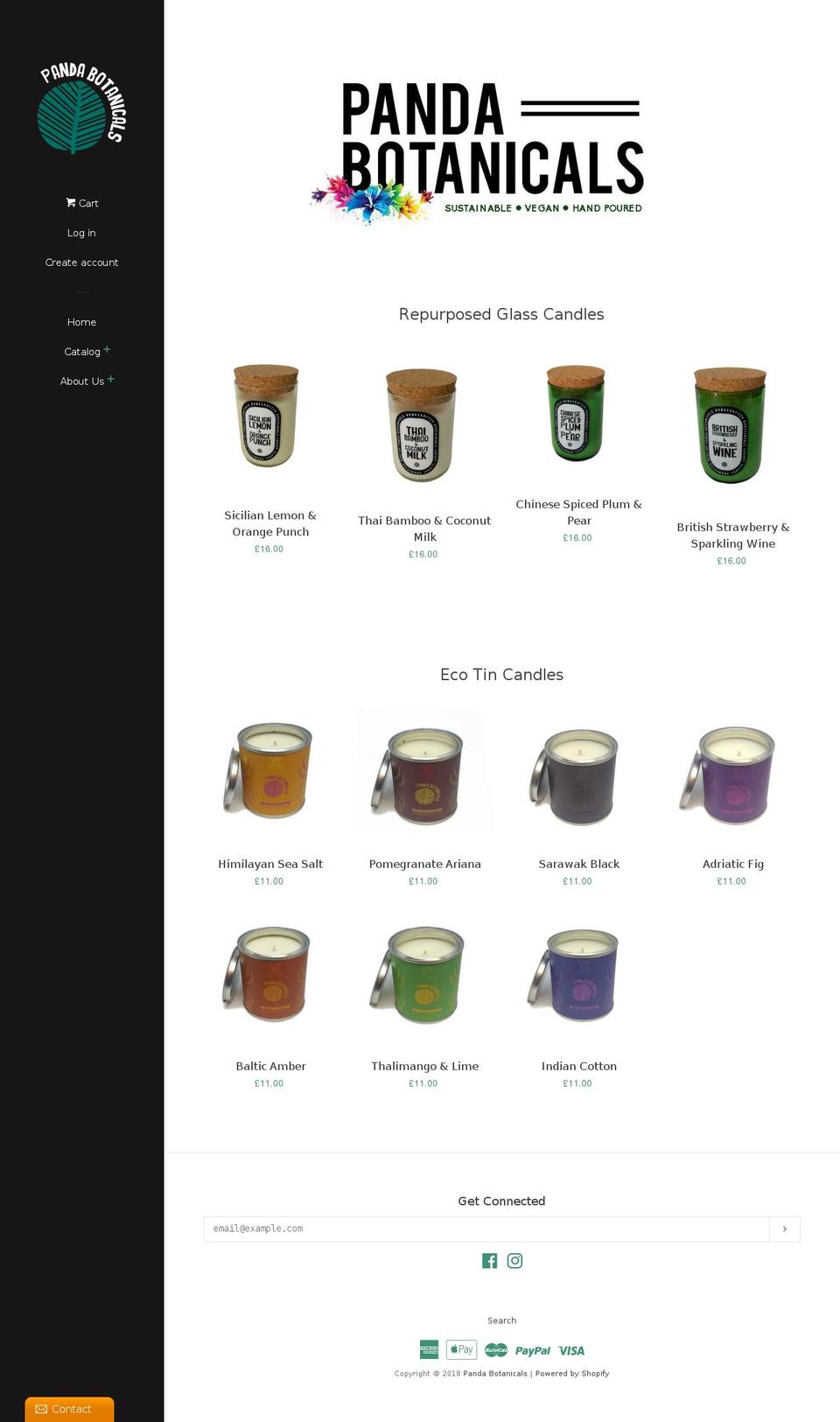 pandabotanicals.com shopify website screenshot