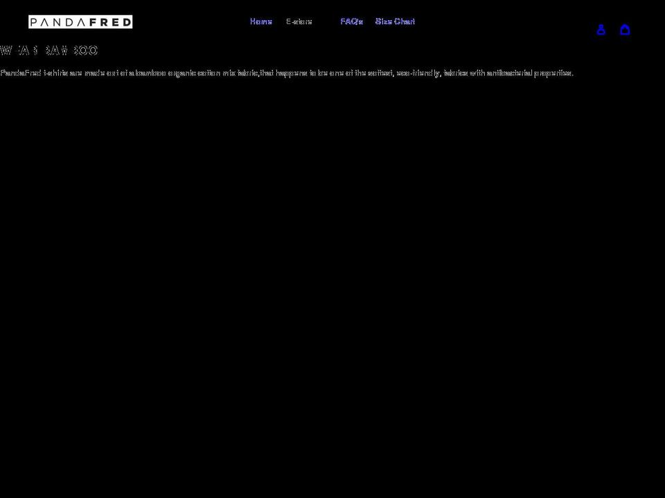 pandafred.com shopify website screenshot
