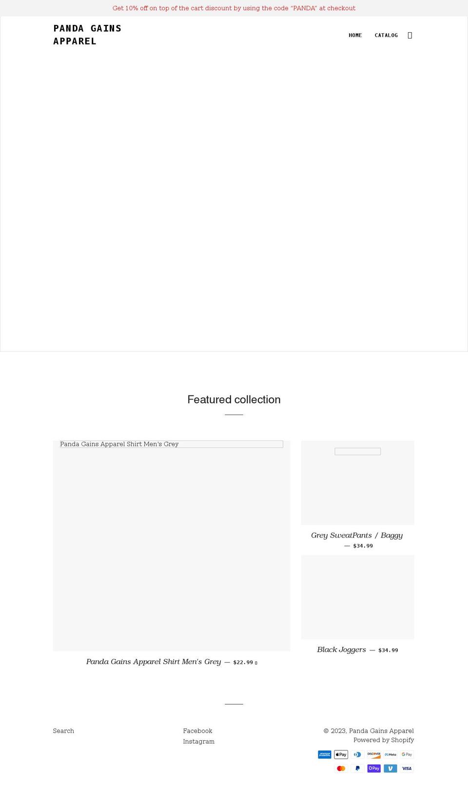pandagain.com shopify website screenshot