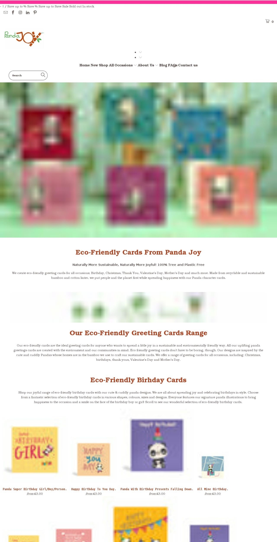 pandajoy.co.uk shopify website screenshot