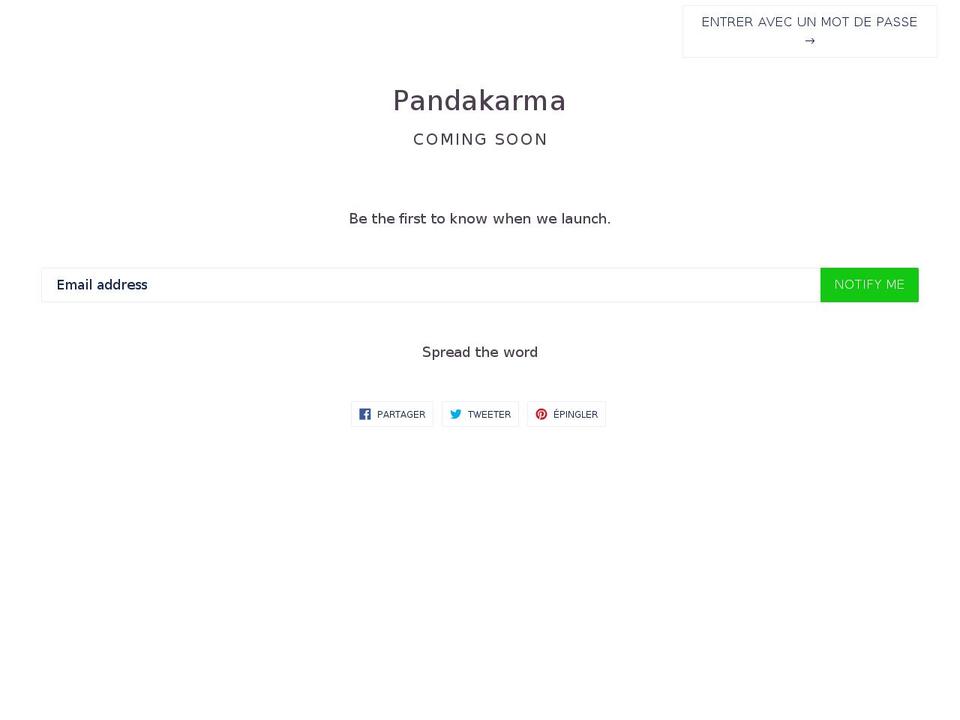 pandakarma.com — Shopify storefront screenshot