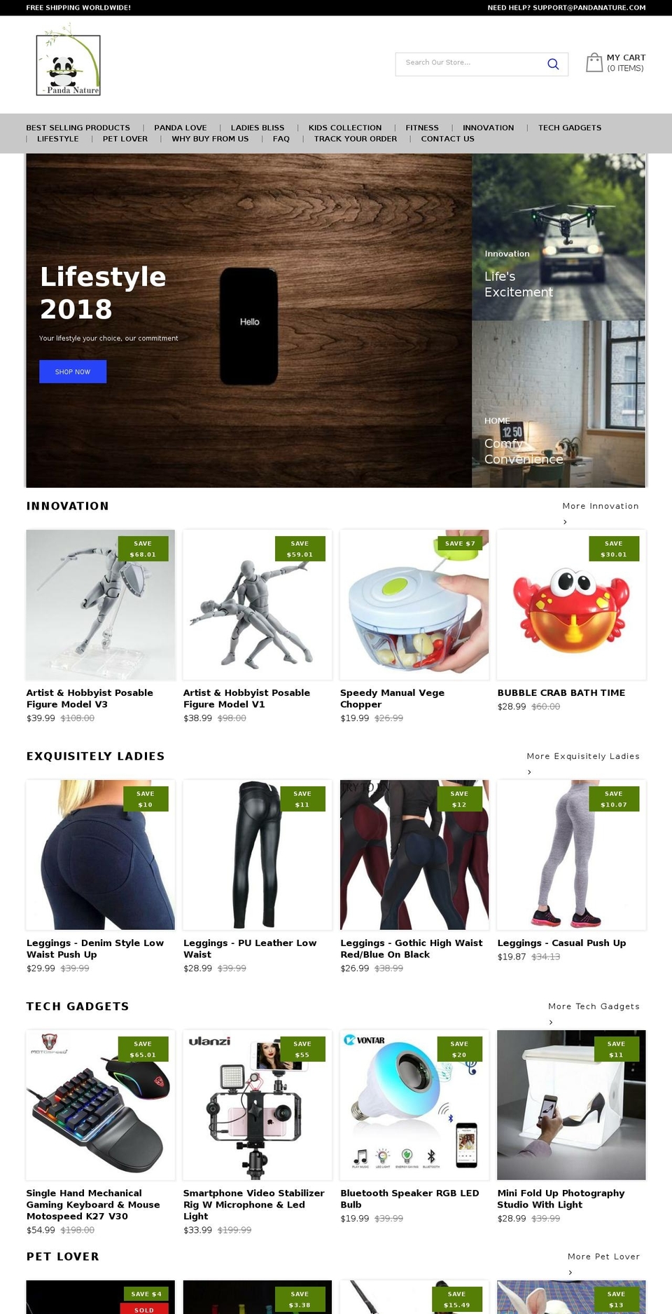 pandanature.com — Shopify storefront screenshot