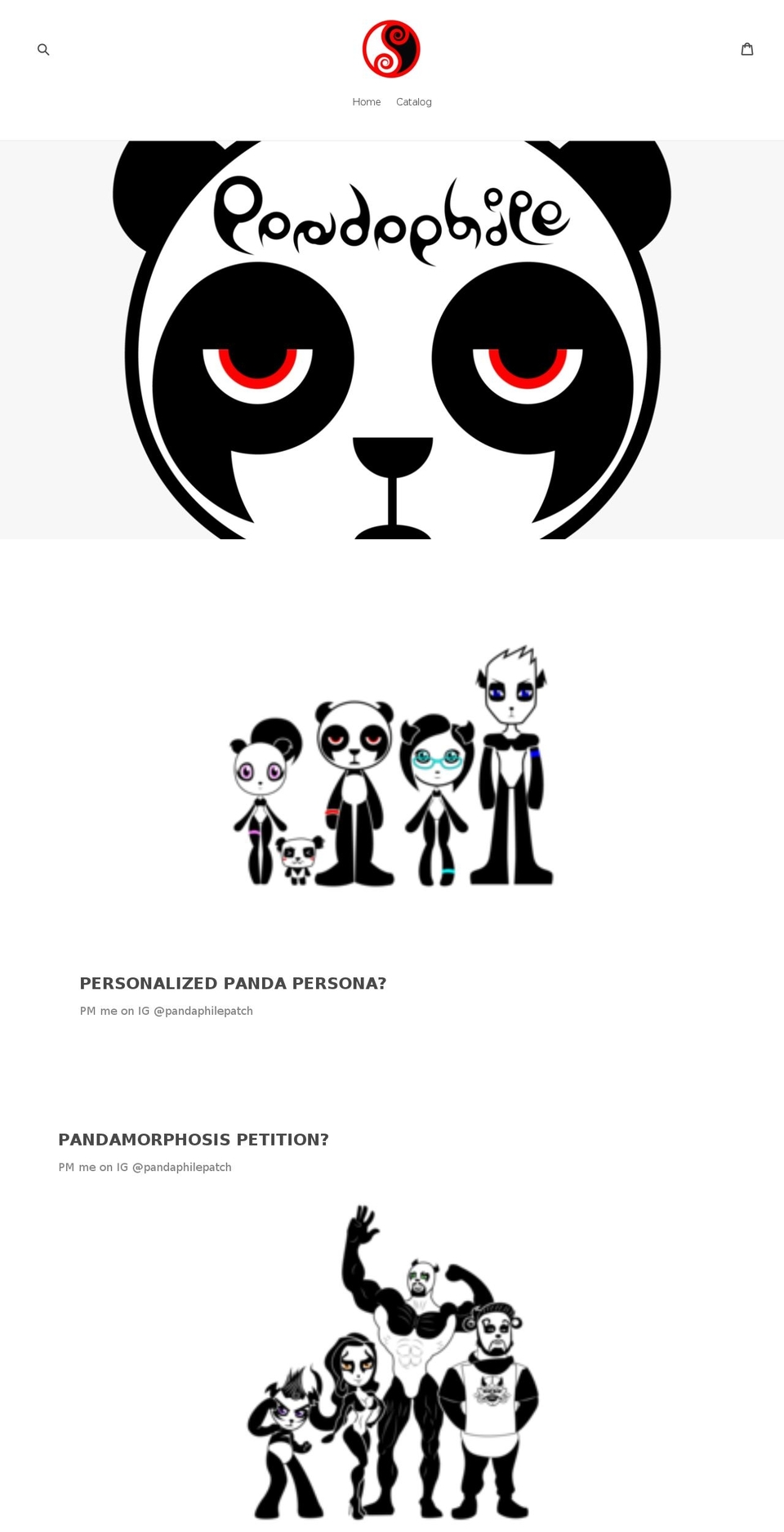 pandaphile.com — Shopify storefront screenshot