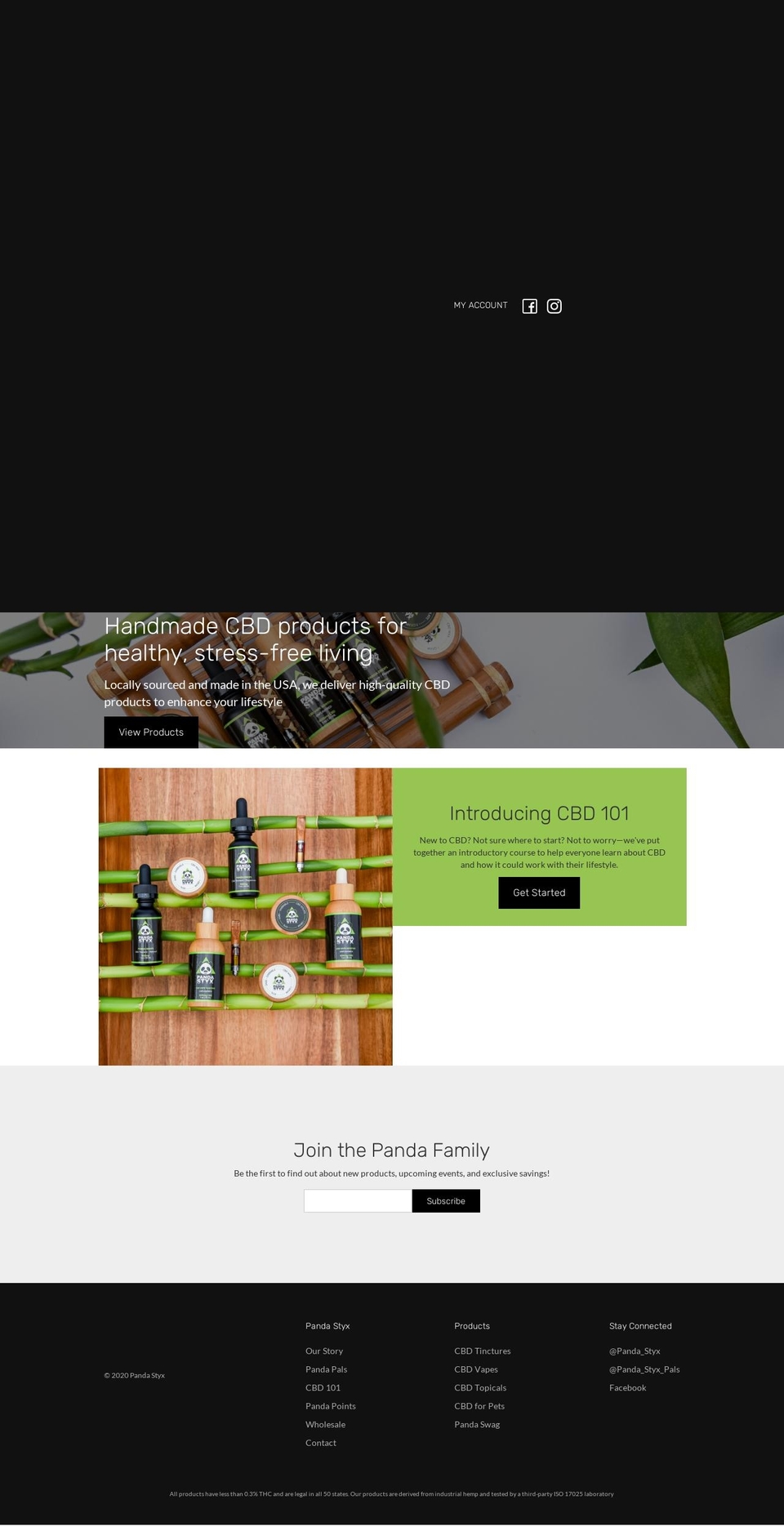 pandastyx.com — Shopify storefront screenshot