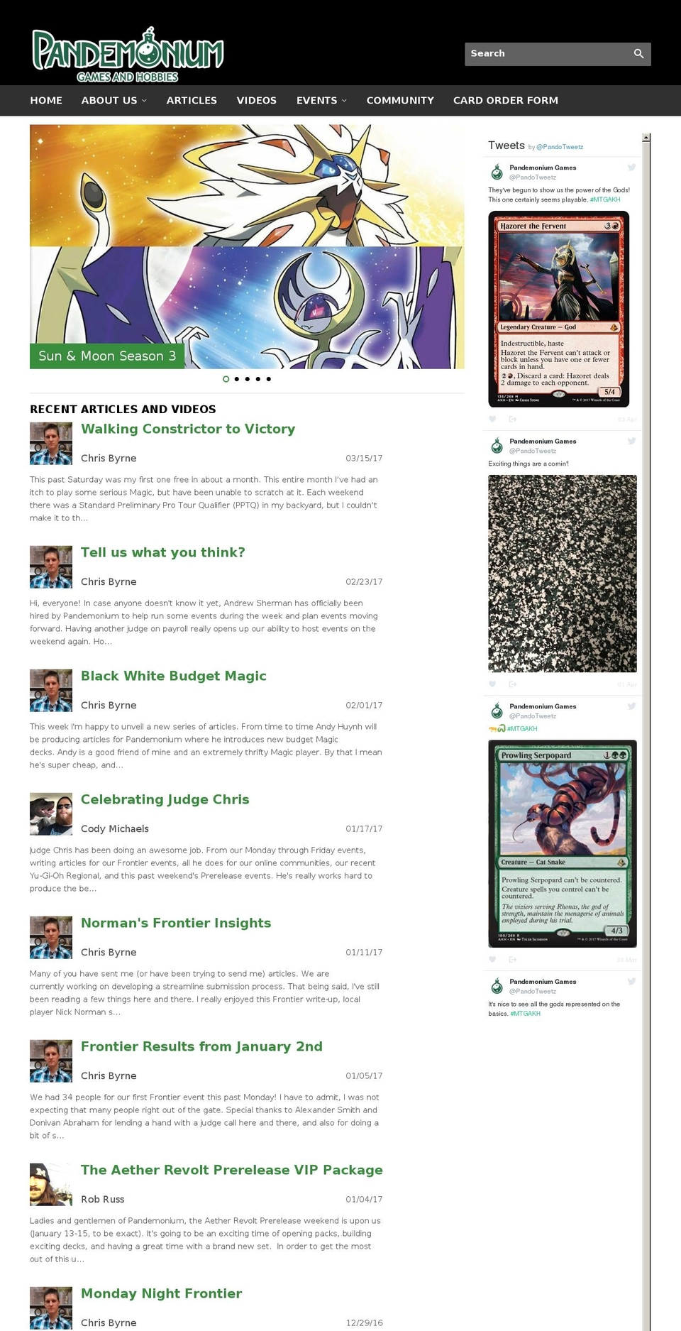 pandogames.com shopify website screenshot