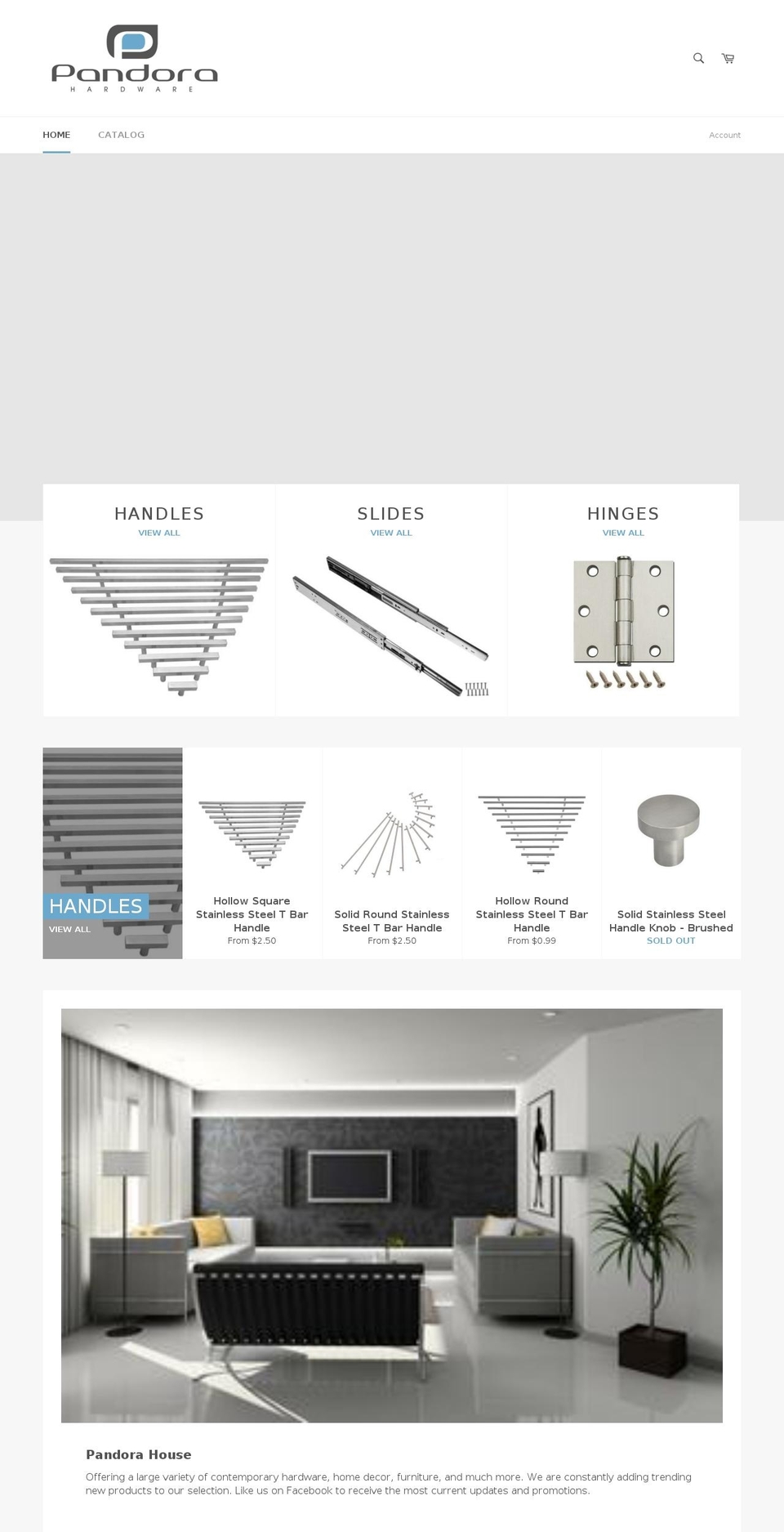 pandora.house shopify website screenshot