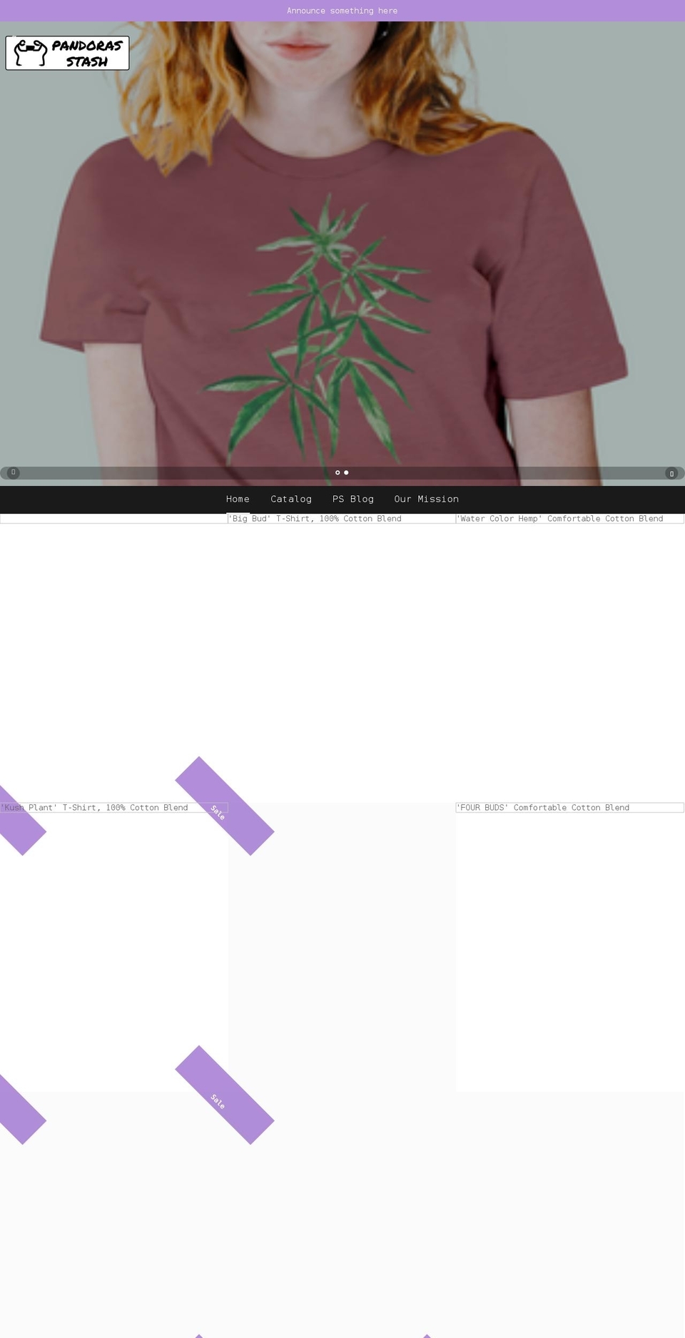 pandorastash.com shopify website screenshot
