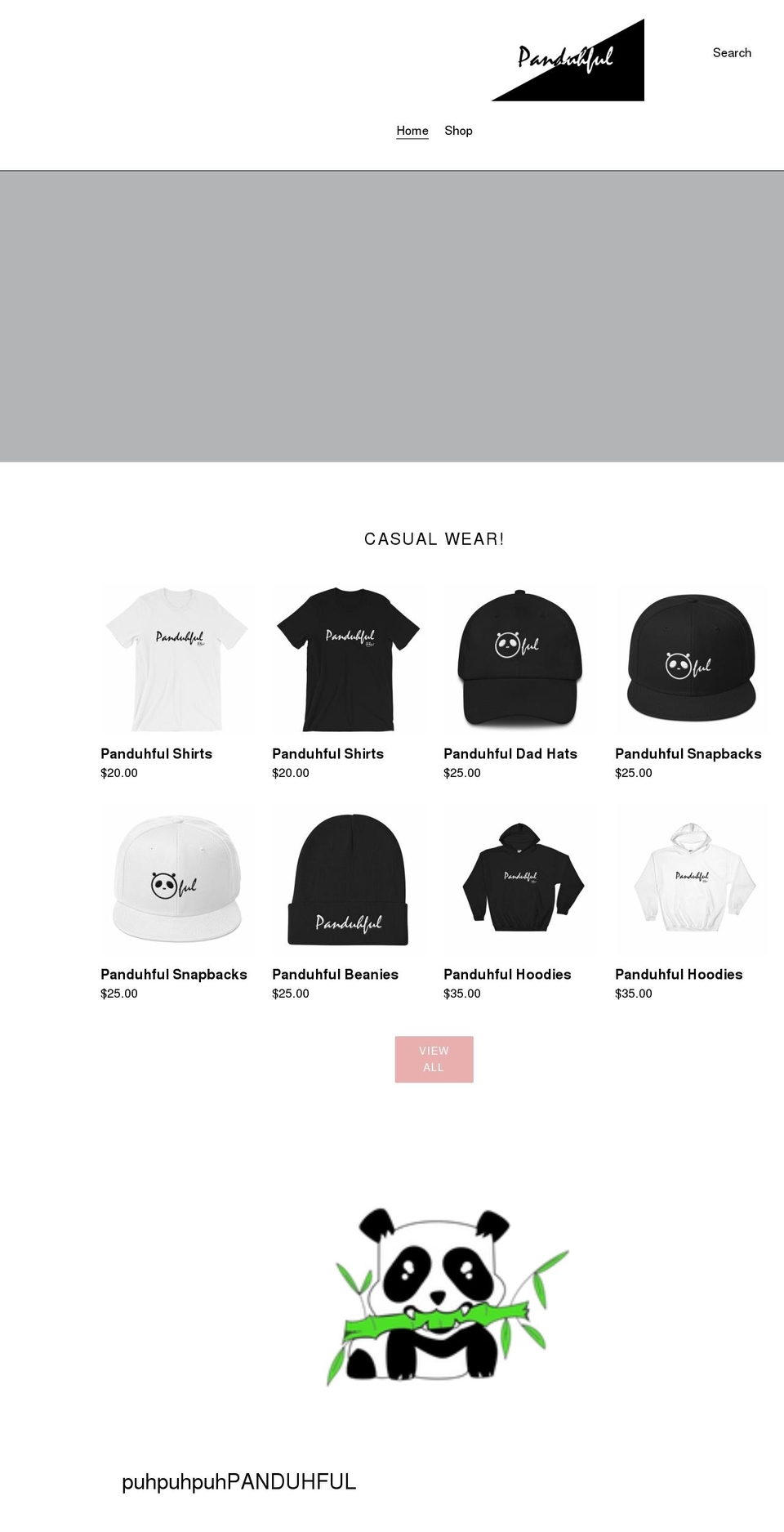 panduhful.com shopify website screenshot