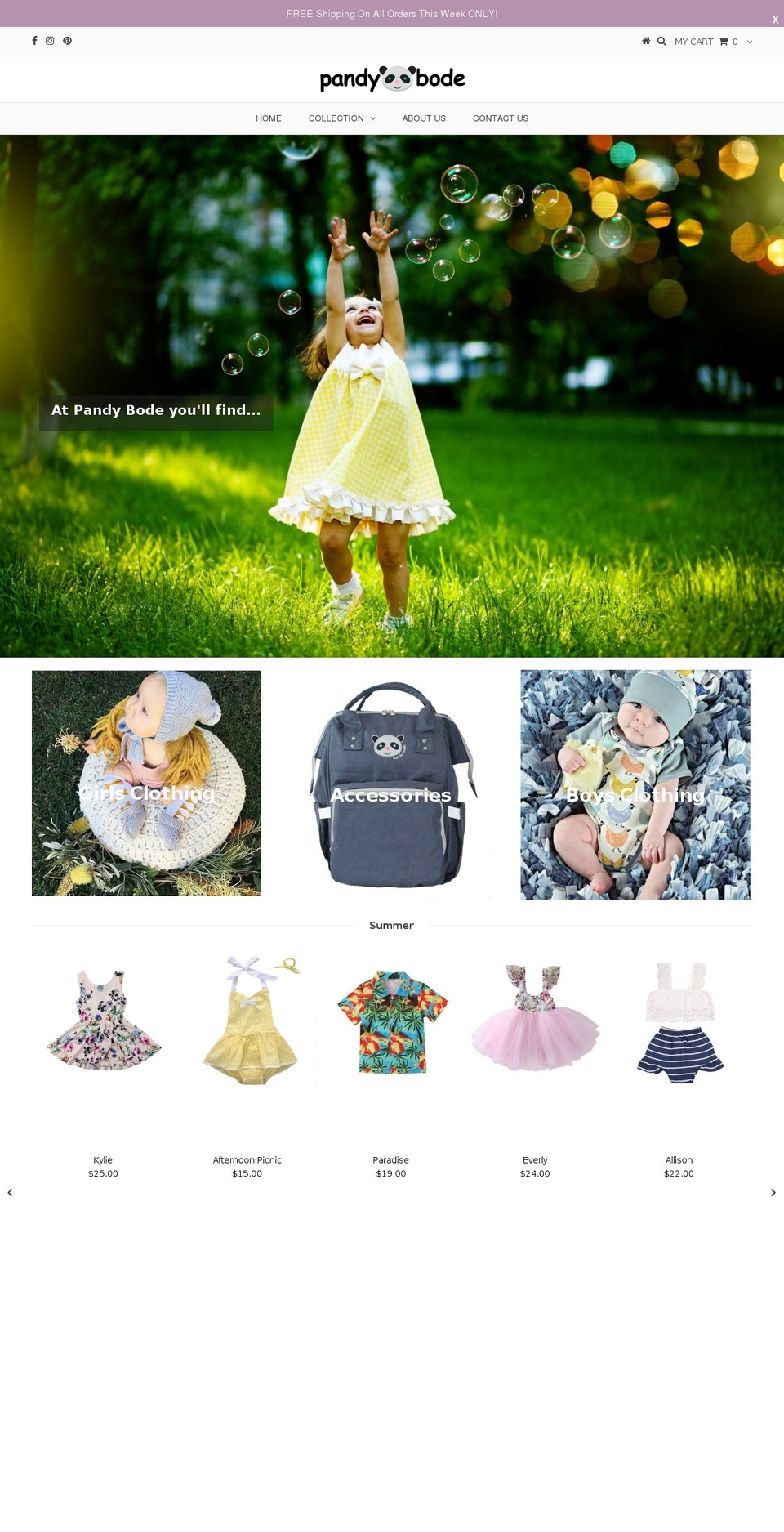 pandybode.com shopify website screenshot