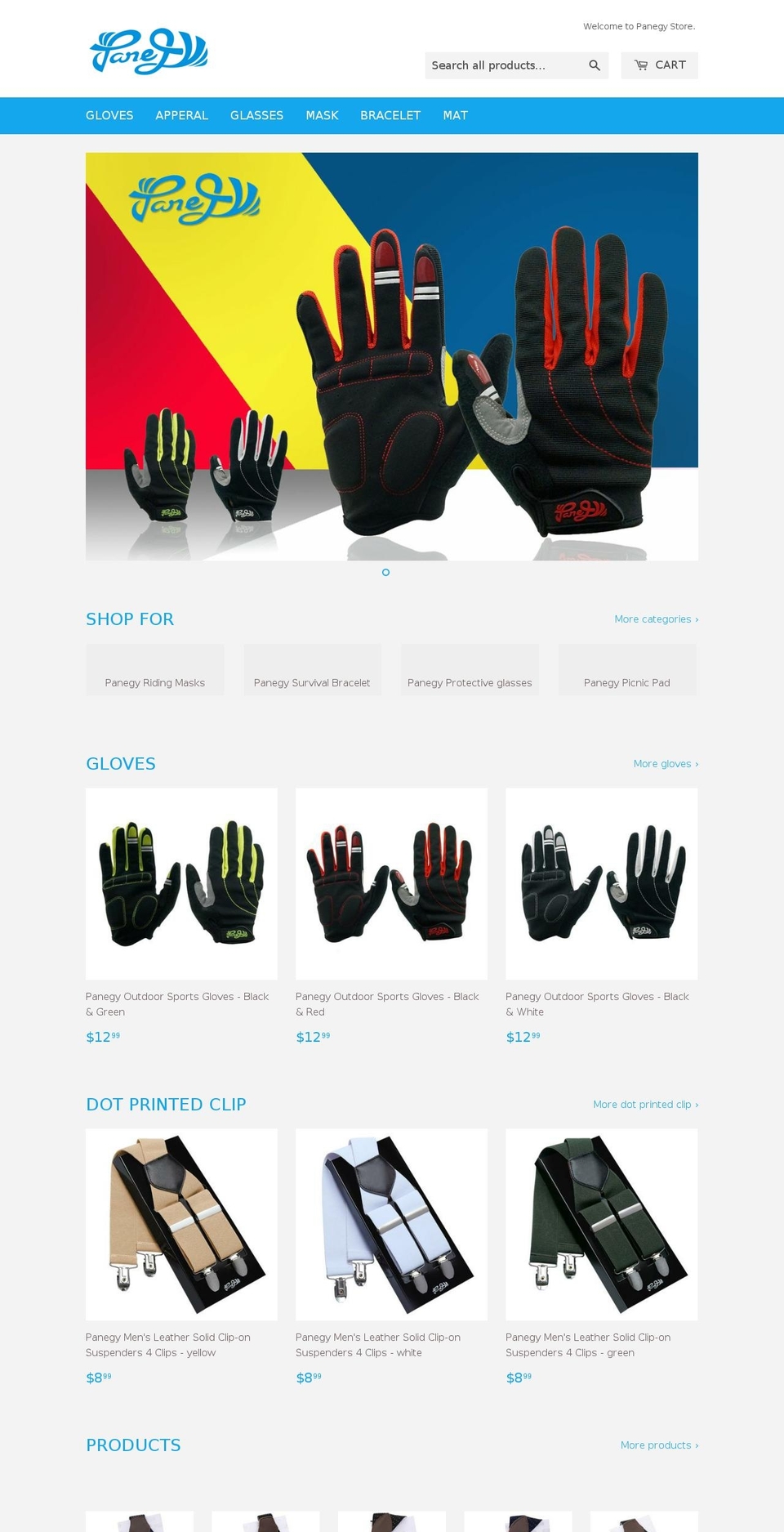 panegy.com shopify website screenshot