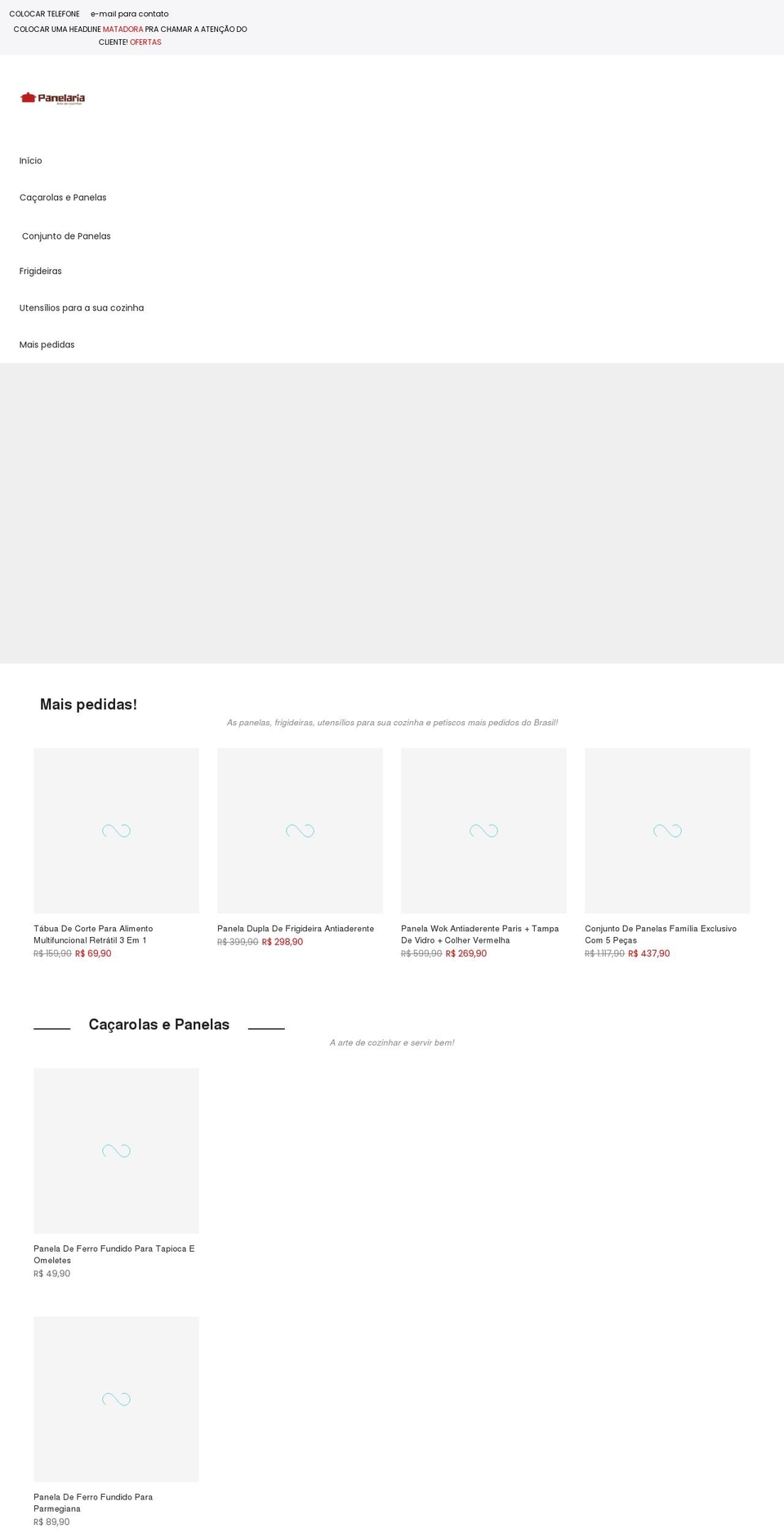 panelaria.com shopify website screenshot