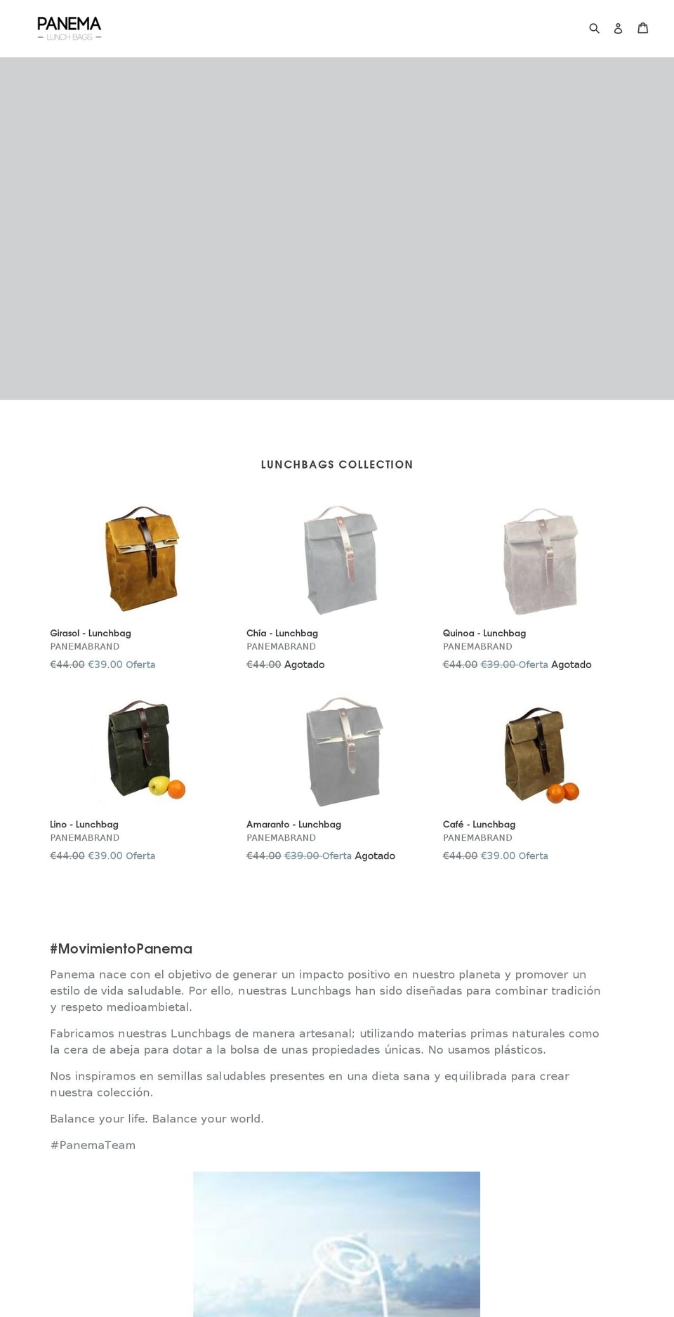 panemabrand.com — Shopify storefront screenshot