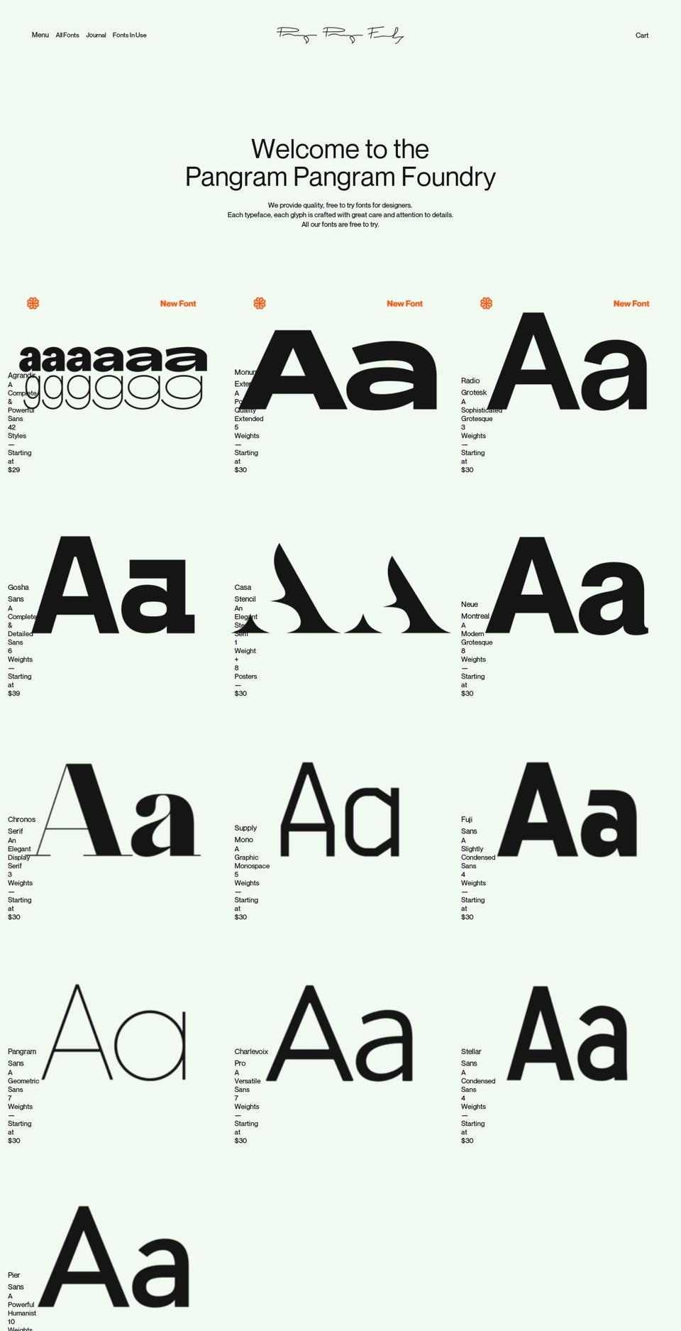 pangrampangram.com — Shopify storefront screenshot