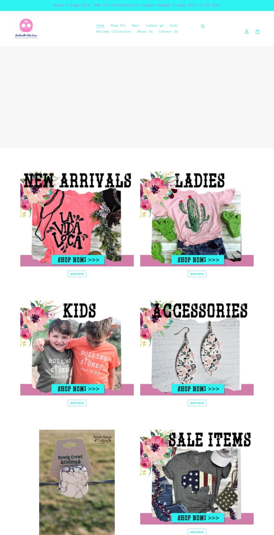 panhandlevidaloca.com shopify website screenshot