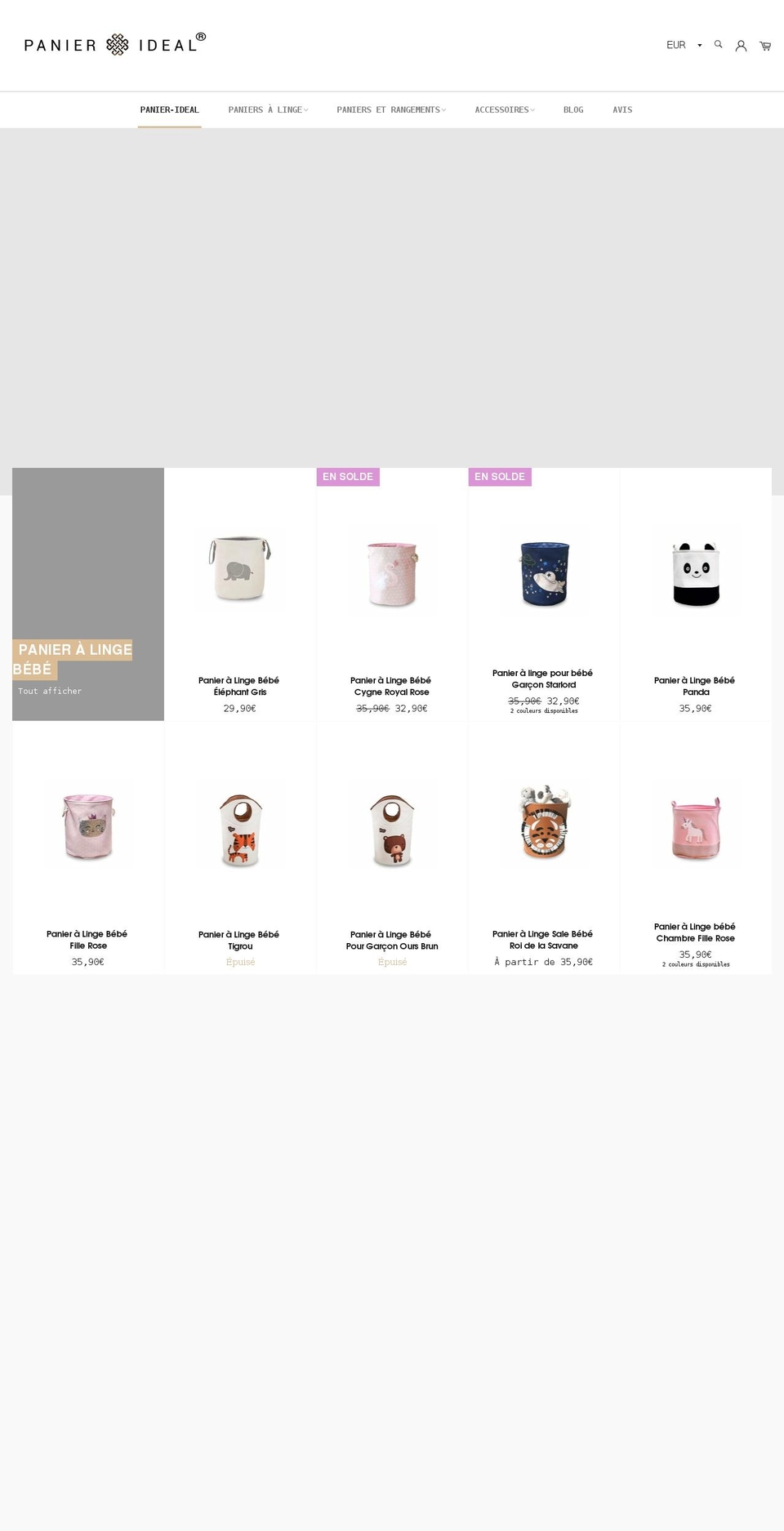 panier-ideal.com shopify website screenshot